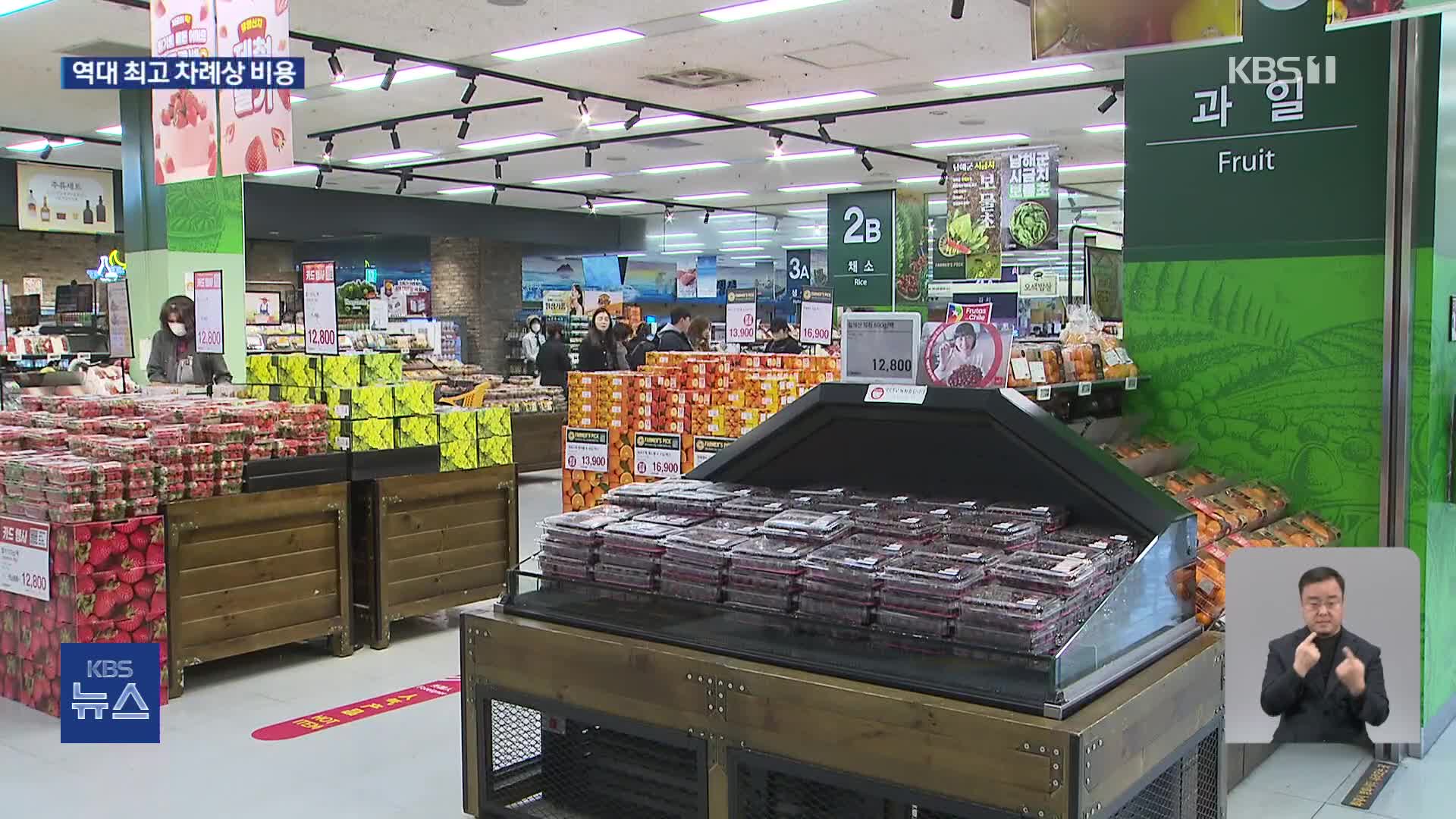 역대 최고 차례상 비용…“설 준비는 전통시장에서”