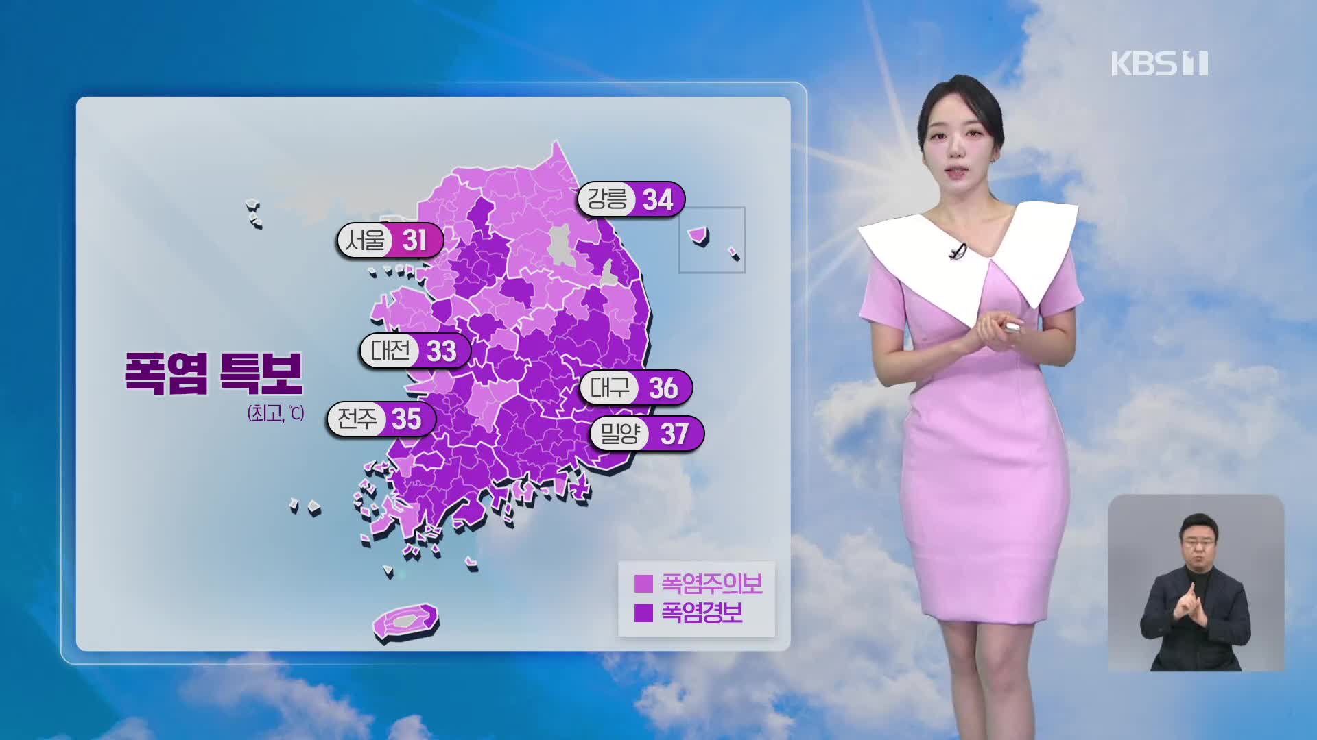 [930 날씨] 주말에도 무더위…온열질환 유의