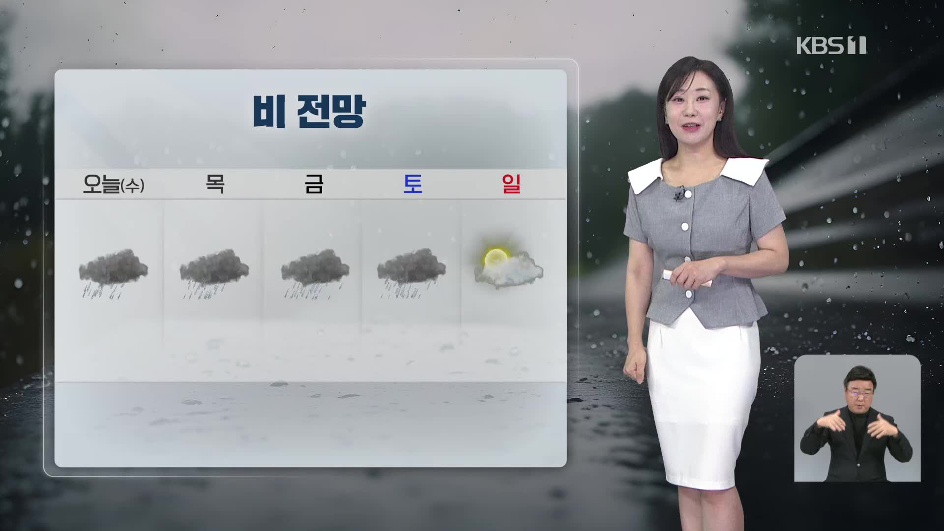 [930 날씨] 전국 대부분 지역 비…중부, 시간당 최대 50mm 집중호우