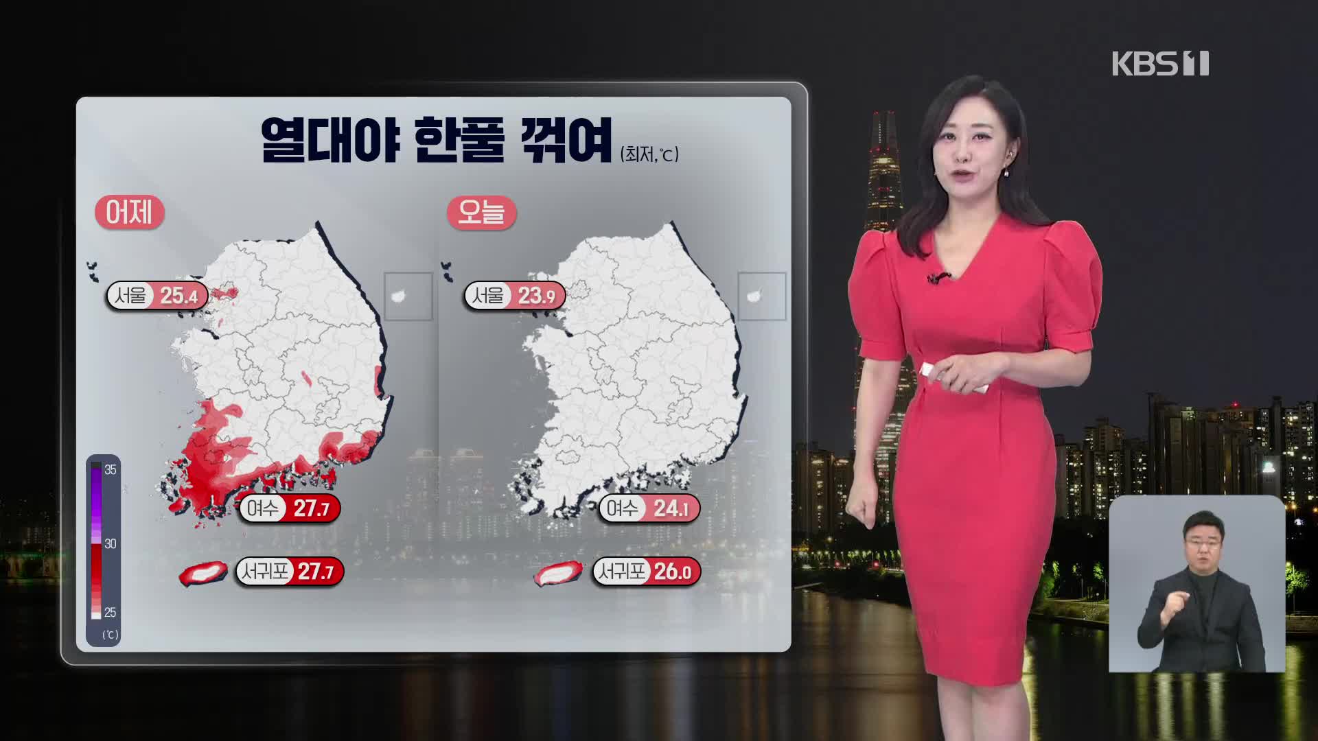 [930 날씨] 서울, 열대야 해소…주말, 남부지방 많은 비