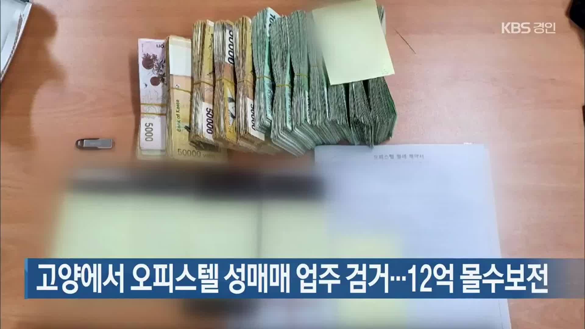 고양에서 오피스텔 성매매 업주 검거…12억 몰수보전