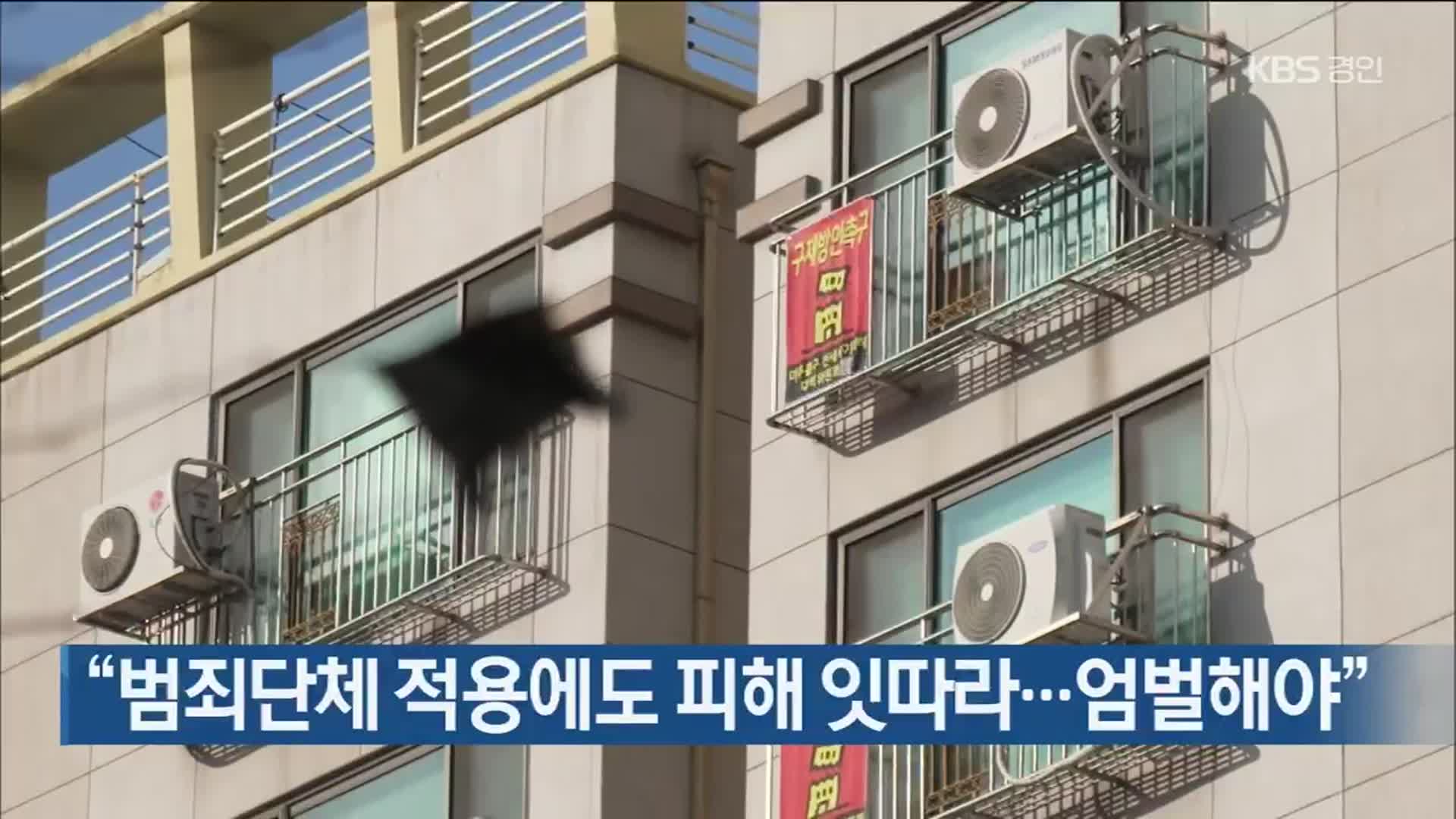 “범죄단체 적용에도 피해 잇따라…엄벌해야”