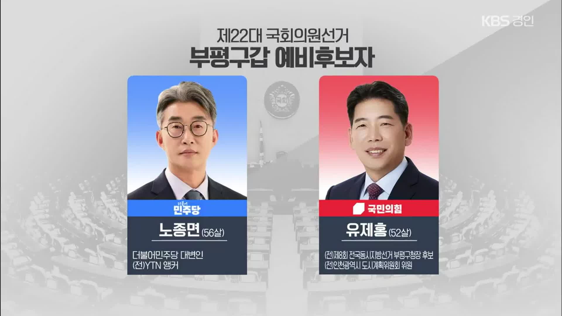[총선] 22대 국회의원 선거, 인천 누가 뛰나? - 부평·계양·서구편