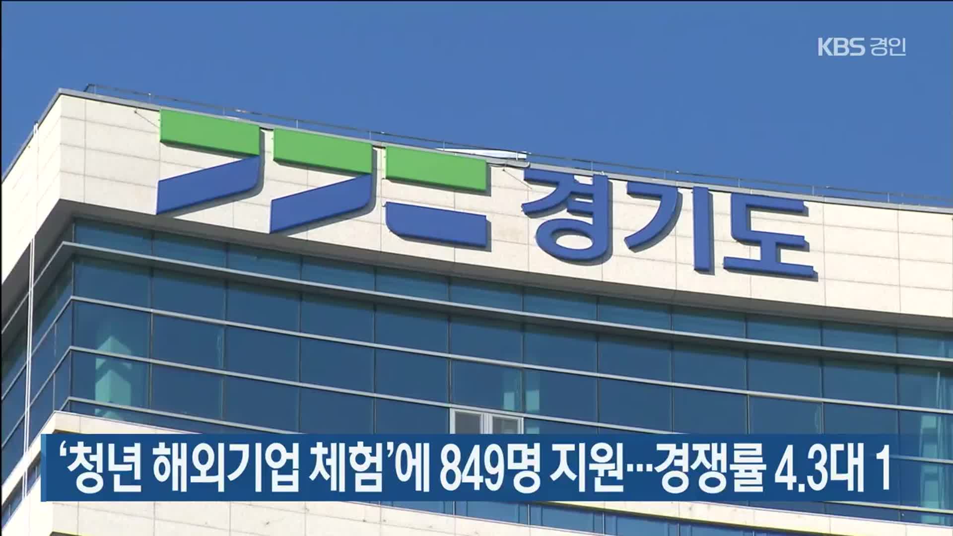 ‘청년 해외기업 체험’에 849명 지원…경쟁률 4.3대 1