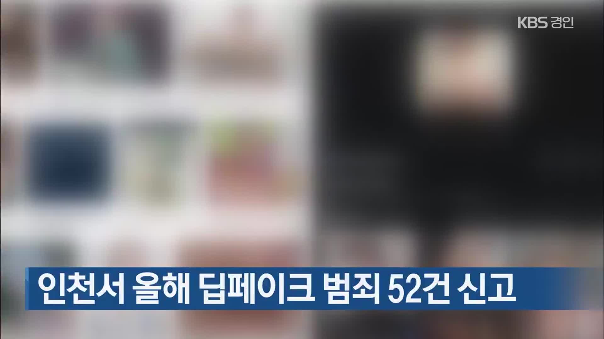 인천서 올해 딥페이크 범죄 52건 신고