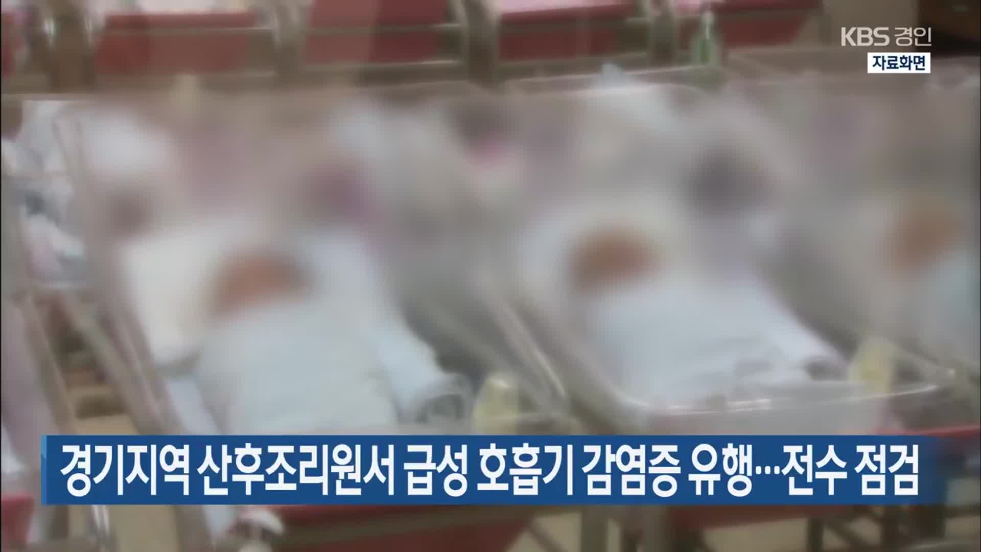 경기지역 산후조리원서 급성 호흡기 감염증 유행…전수 점검