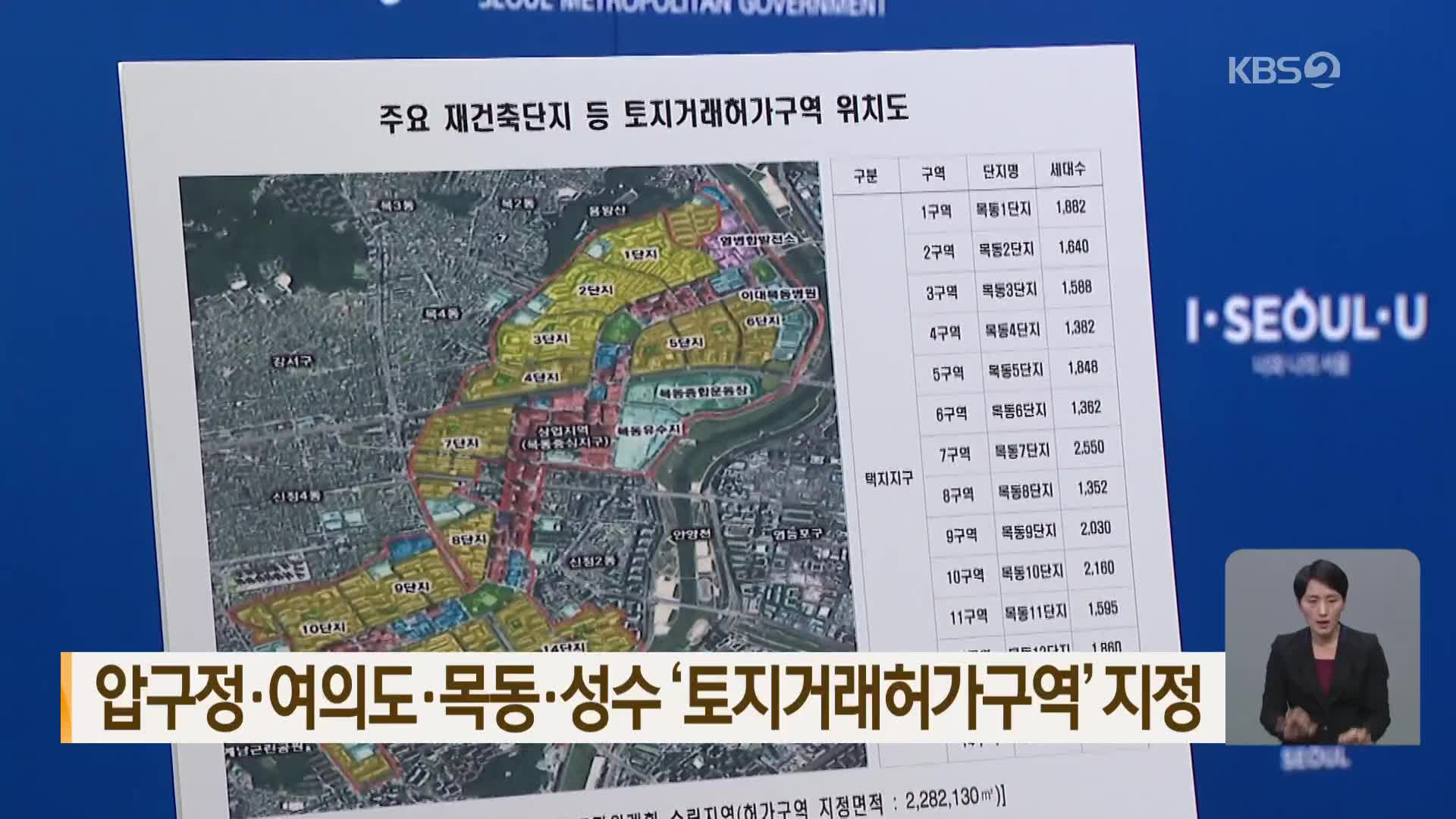 압구정·여의도·목동·성수 ‘토지거래허가구역’ 지정