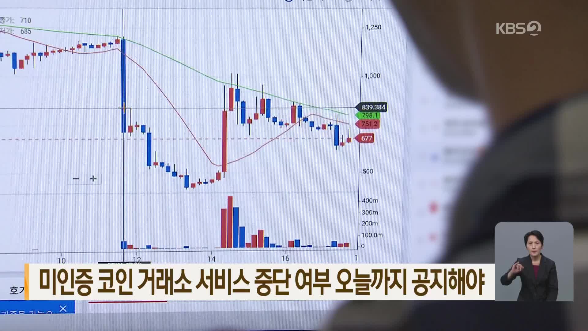 미인증 코인 거래소 서비스 중단 여부 오늘까지 공지해야