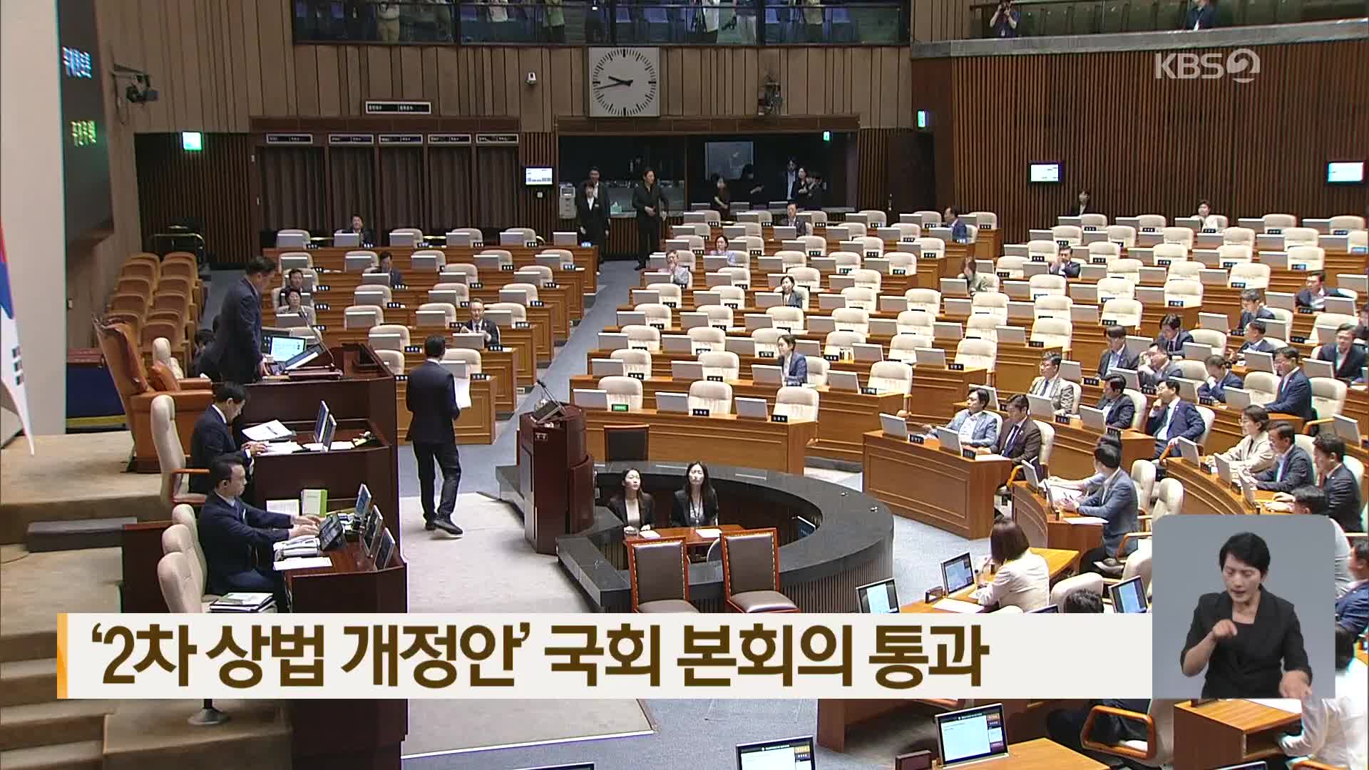 ‘2차 상법 개정안’ 국회 본회의 통과