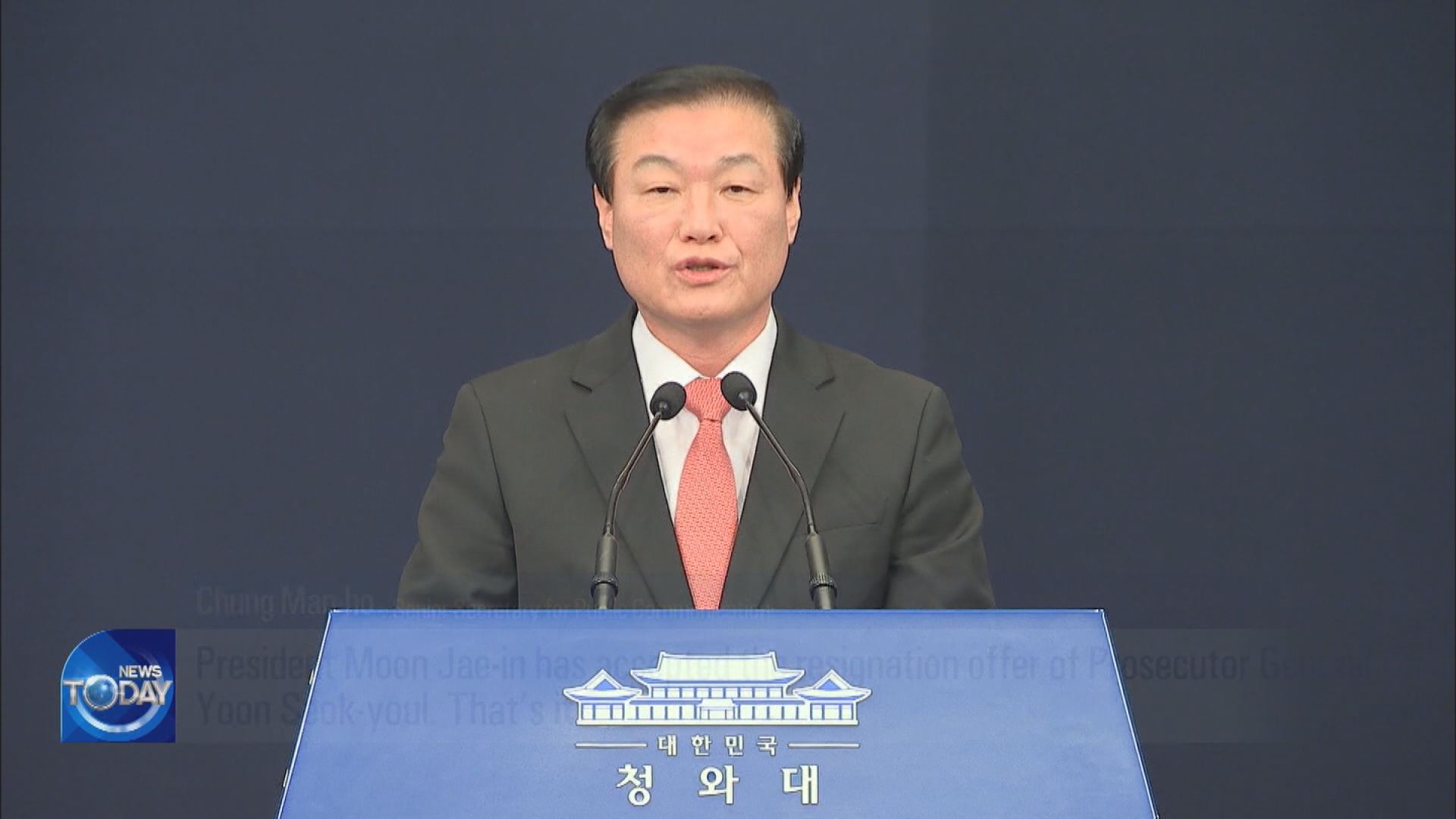 PRESIDENT ACCEPTS RESIGNATIONS