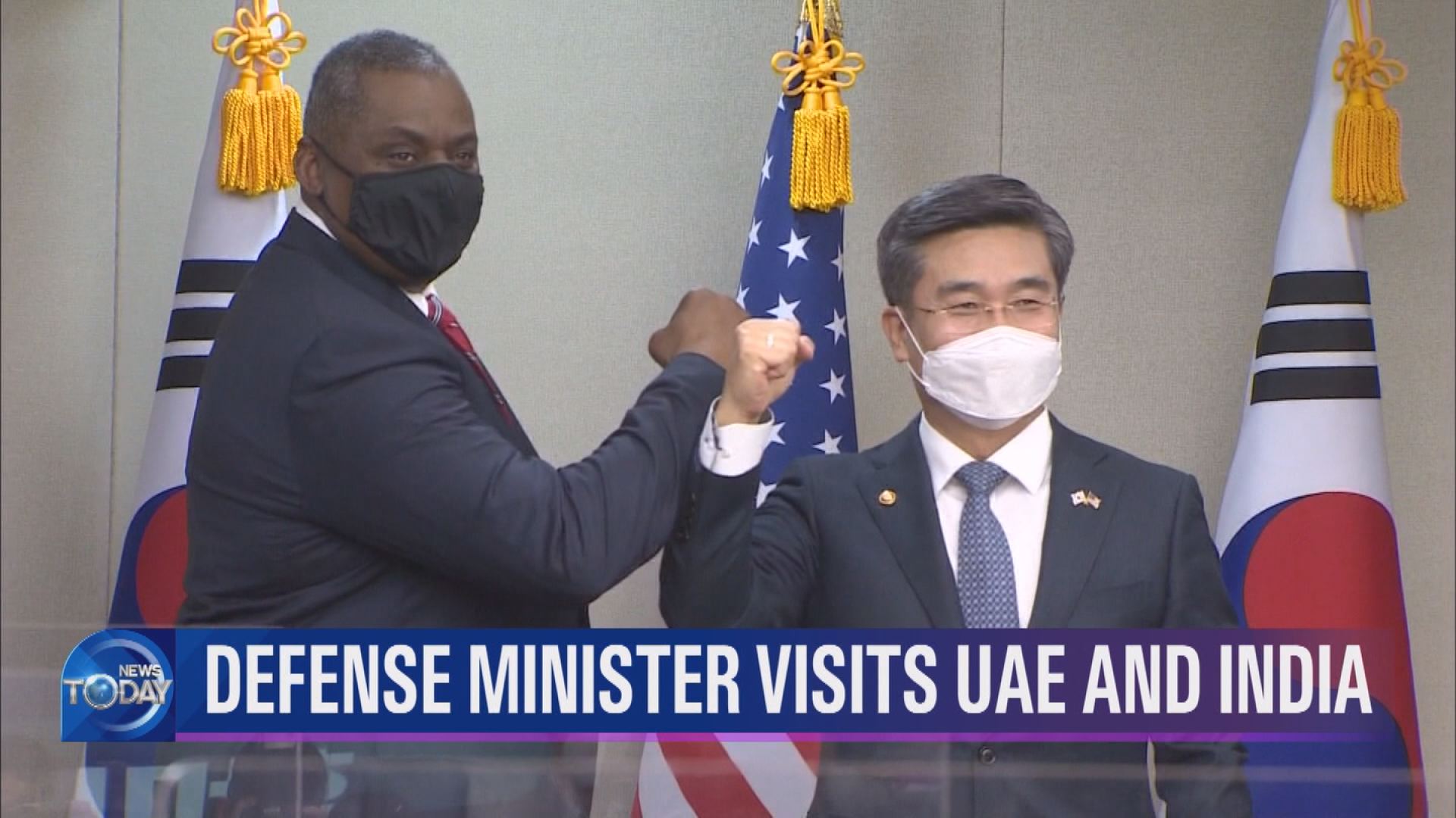 DEFENSE MINISTER VISITS UAE AND INDIA