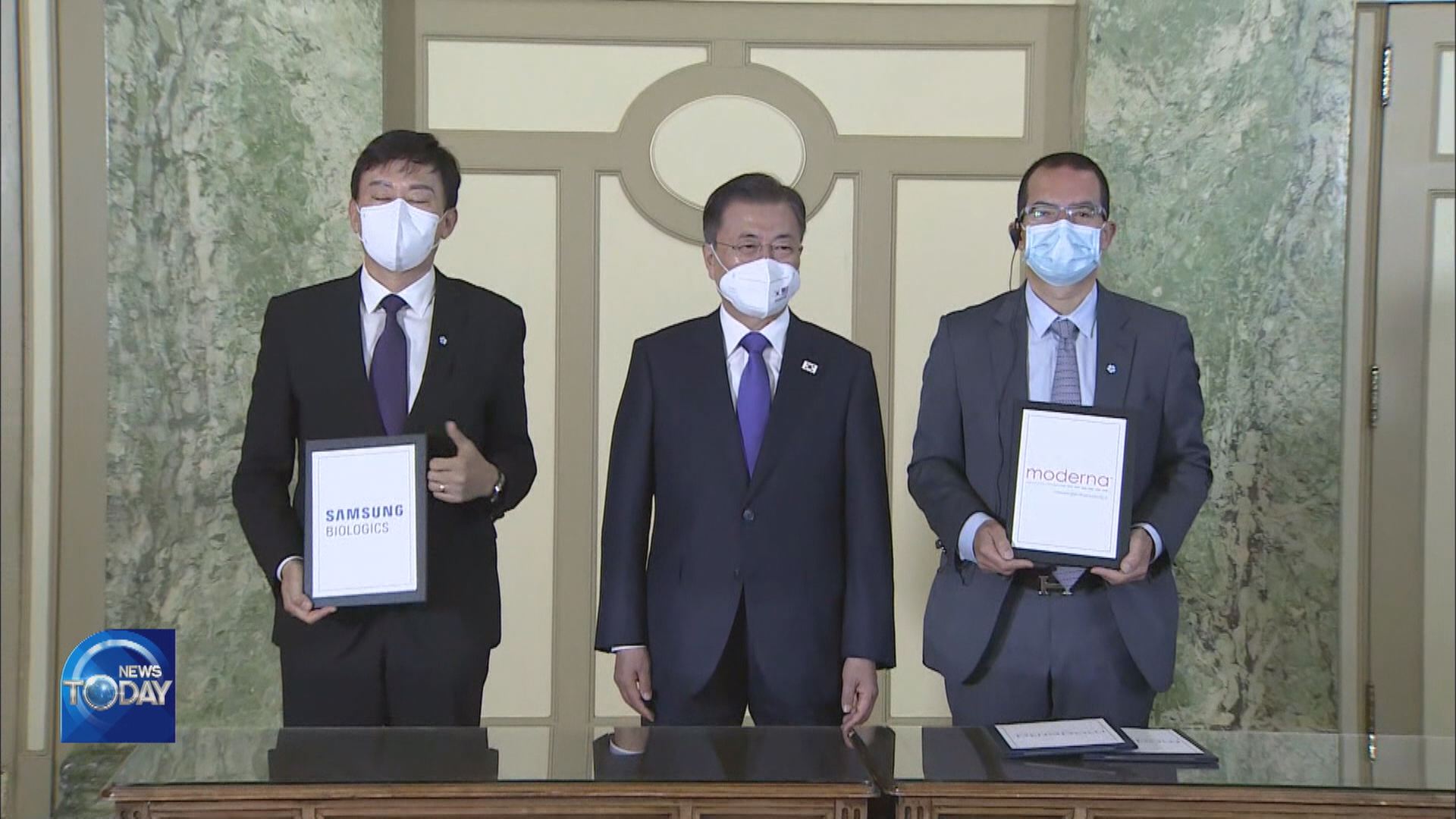 SAMSUNG BIO SIGNS DEAL WITH MODERNA