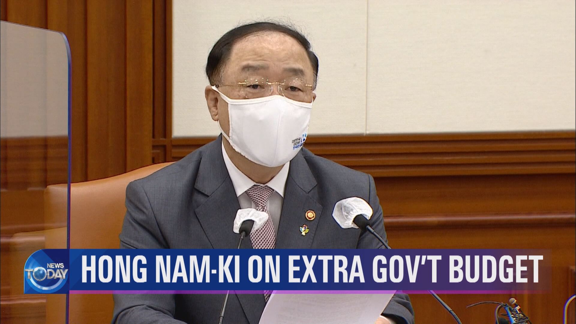 HONG NAM-KI ON EXTRA GOV’T BUDGET