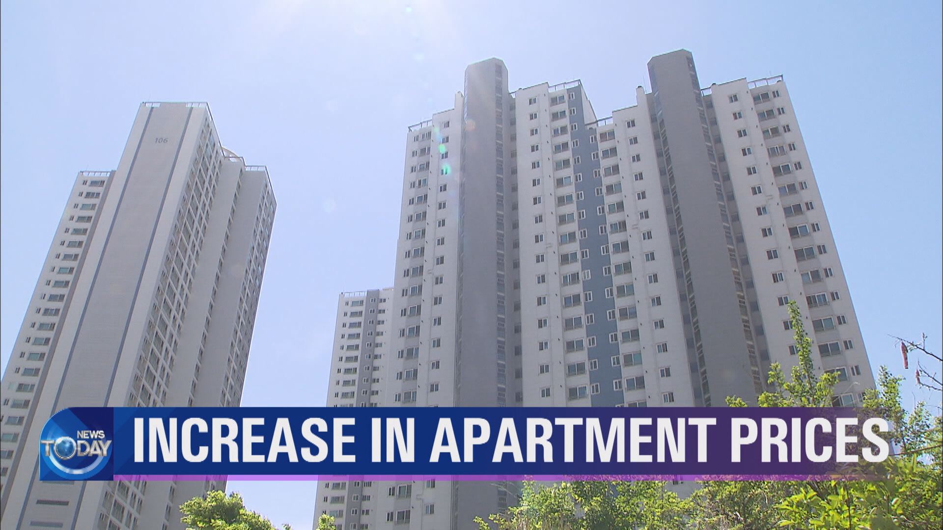 INCREASE IN APARTMENT PRICES