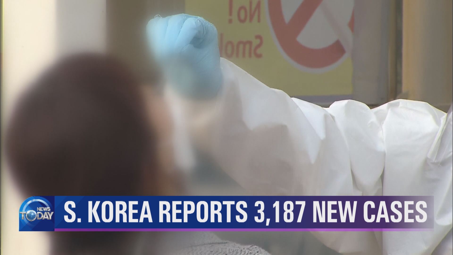 S. KOREA REPORTS 3,187 NEW CASES