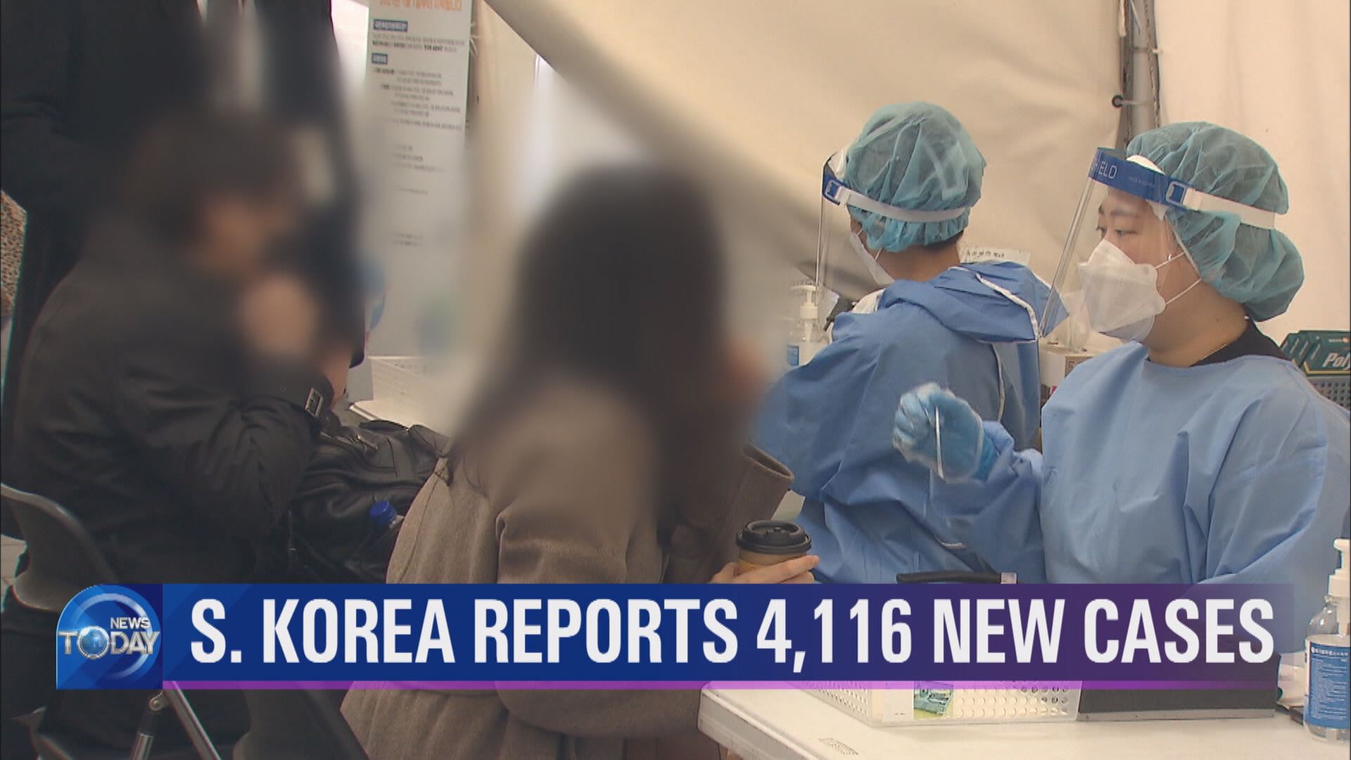 S. KOREA REPORTS 4,115 NEW CASES