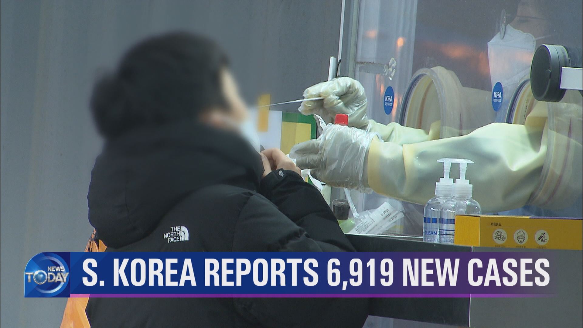 S. KOREA REPORTS 6,919 NEW CASES