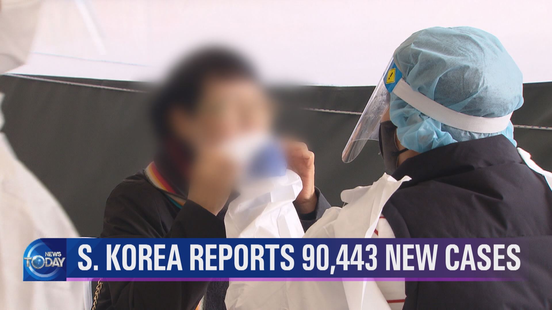 S. KOREA REPORTS 90,443 NEW CASES