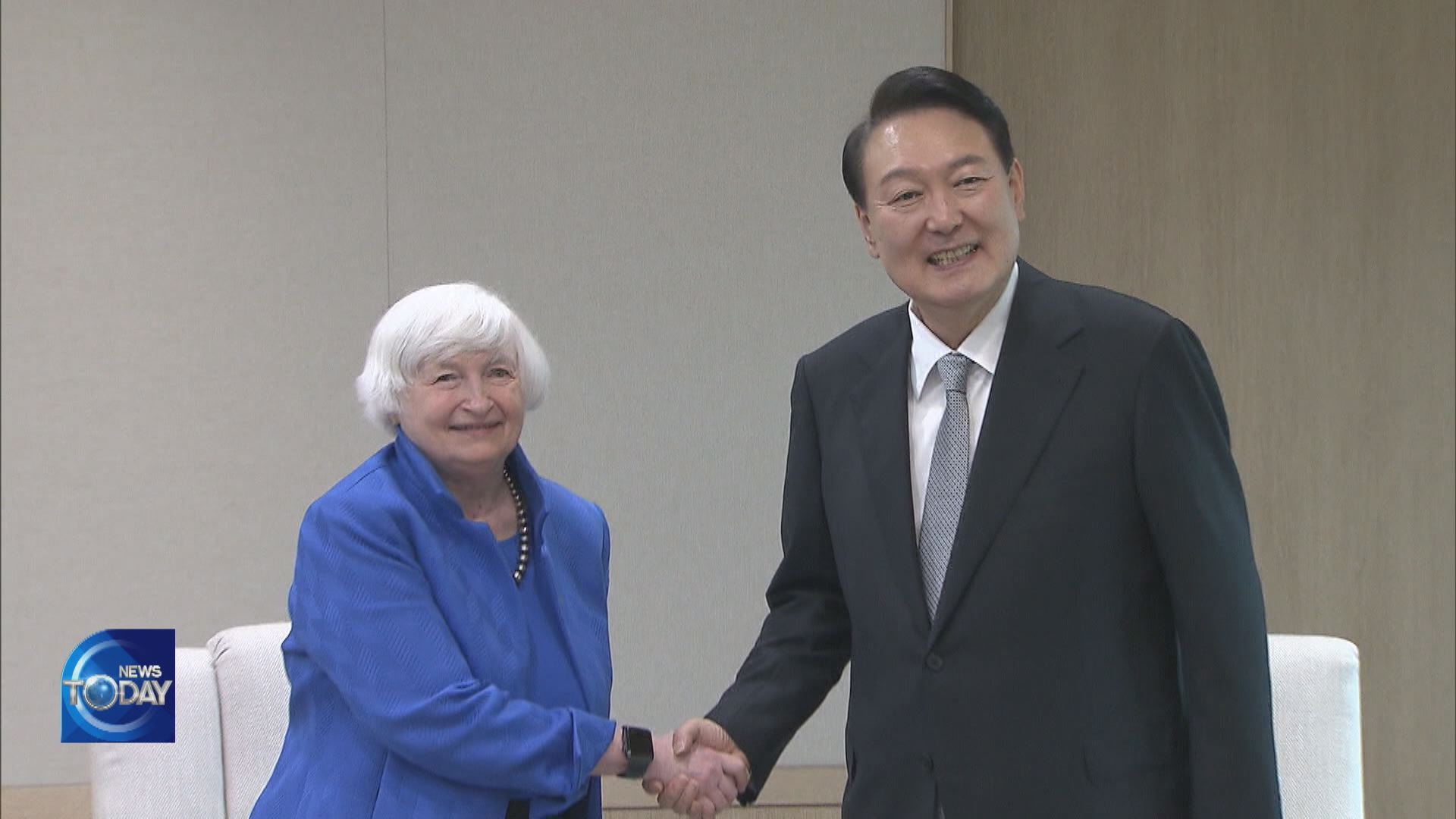 YOON MEETS WITH JANET YELLEN