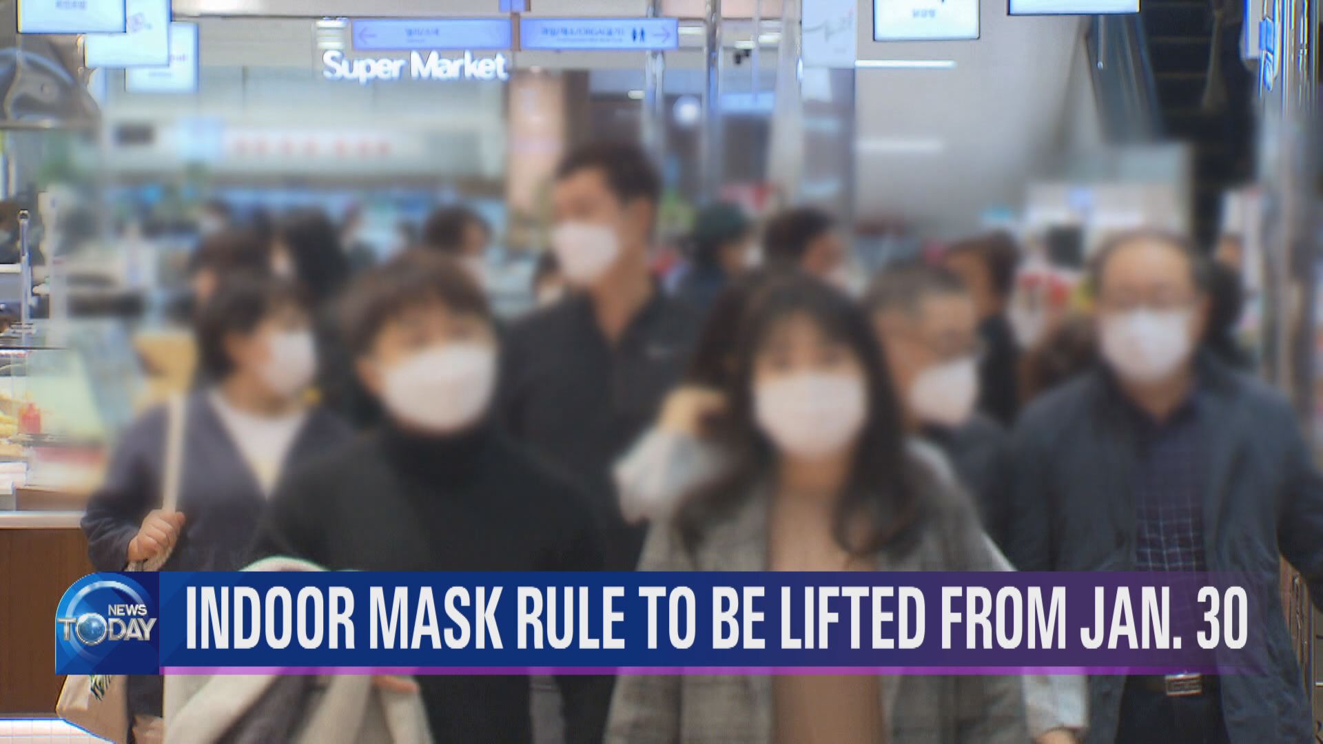 INDOOR MASK RULE TO BE LIFTED FROM JAN. 30