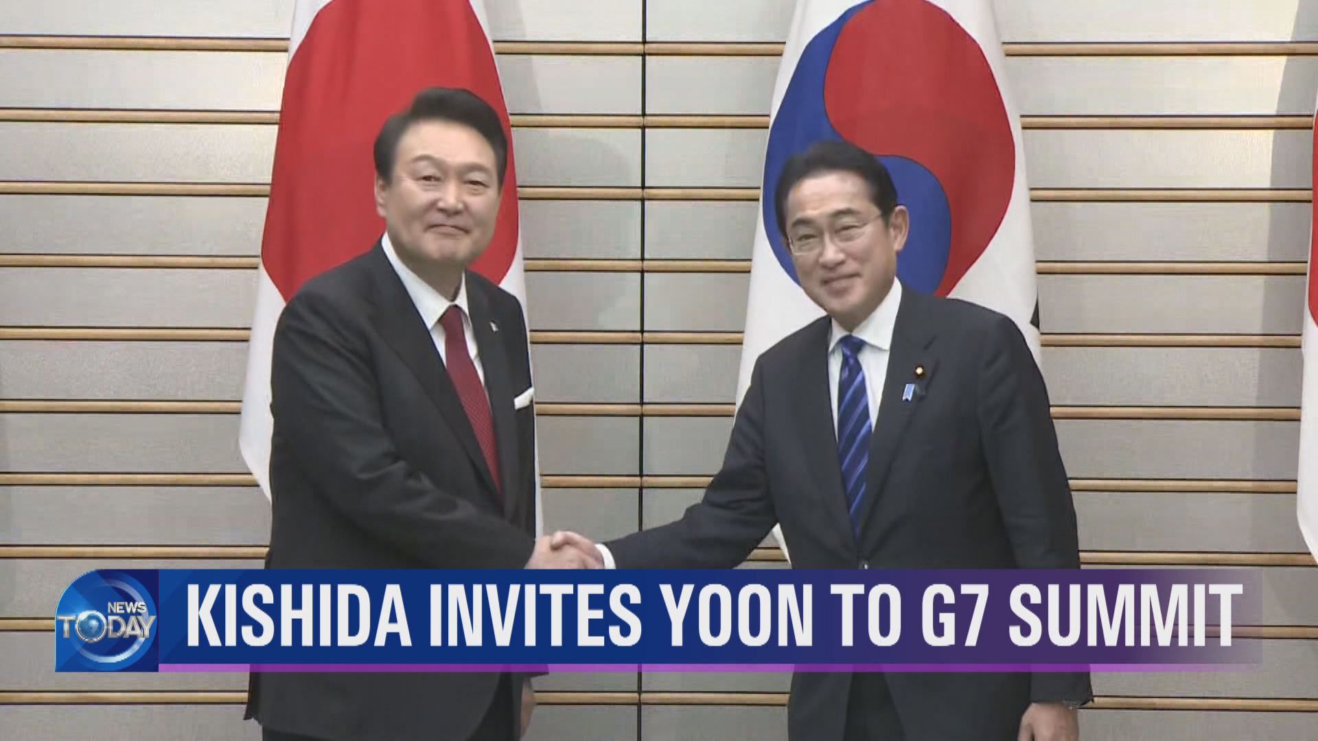 KISHIDA INVITES YOON TO G7 SUMMIT