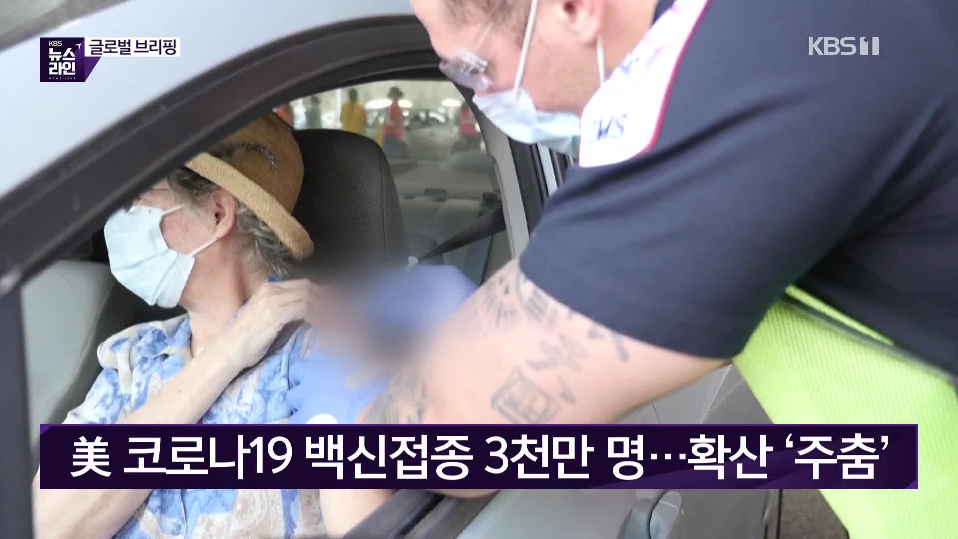 美 코로나19 백신접종 3천만 명…확산 ‘주춤’