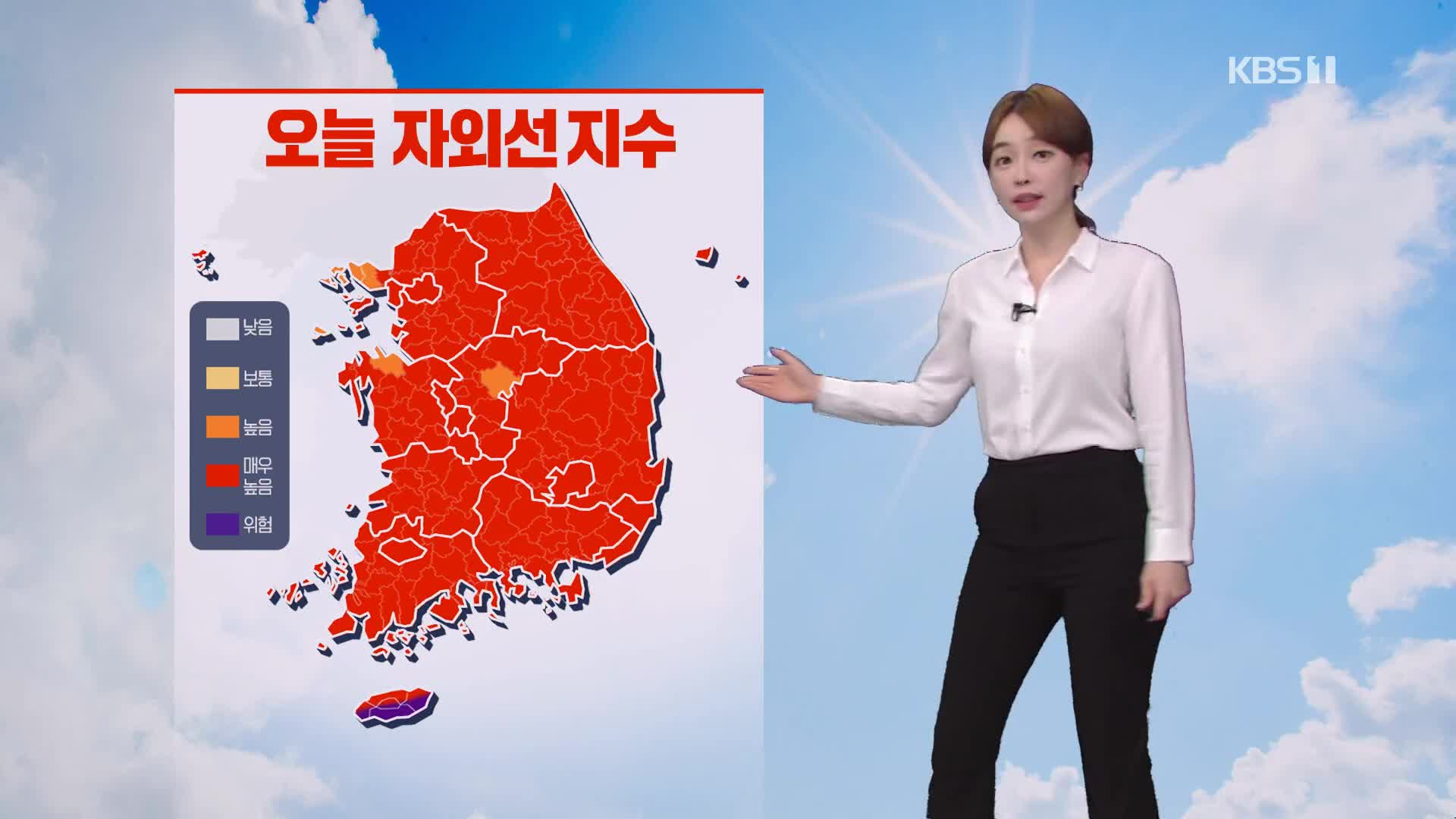 [뉴스라인 날씨] 오늘 30도 안팎 낮 더위…강원·충청 내륙 소나기