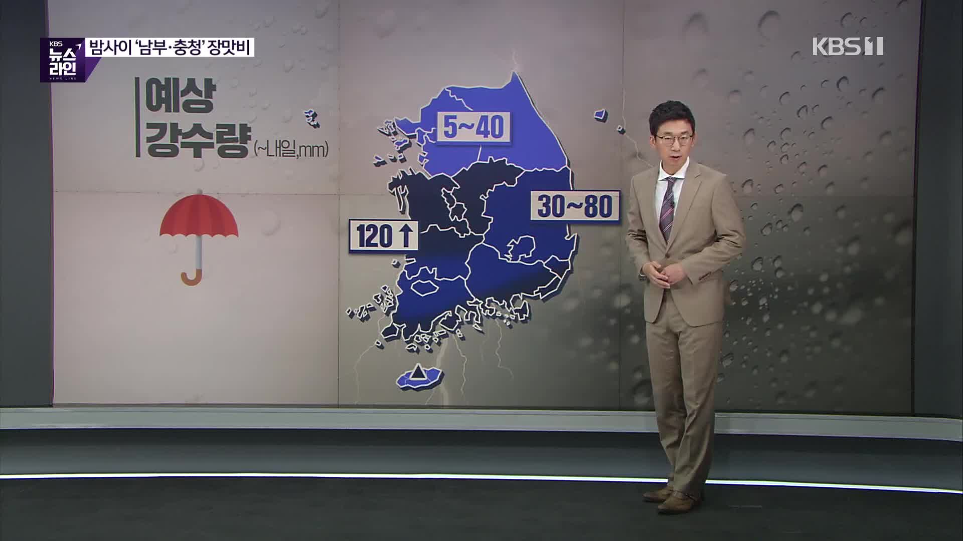 장맛비 ‘남부·충청’ 집중공략…최고 120mm 더 내려
