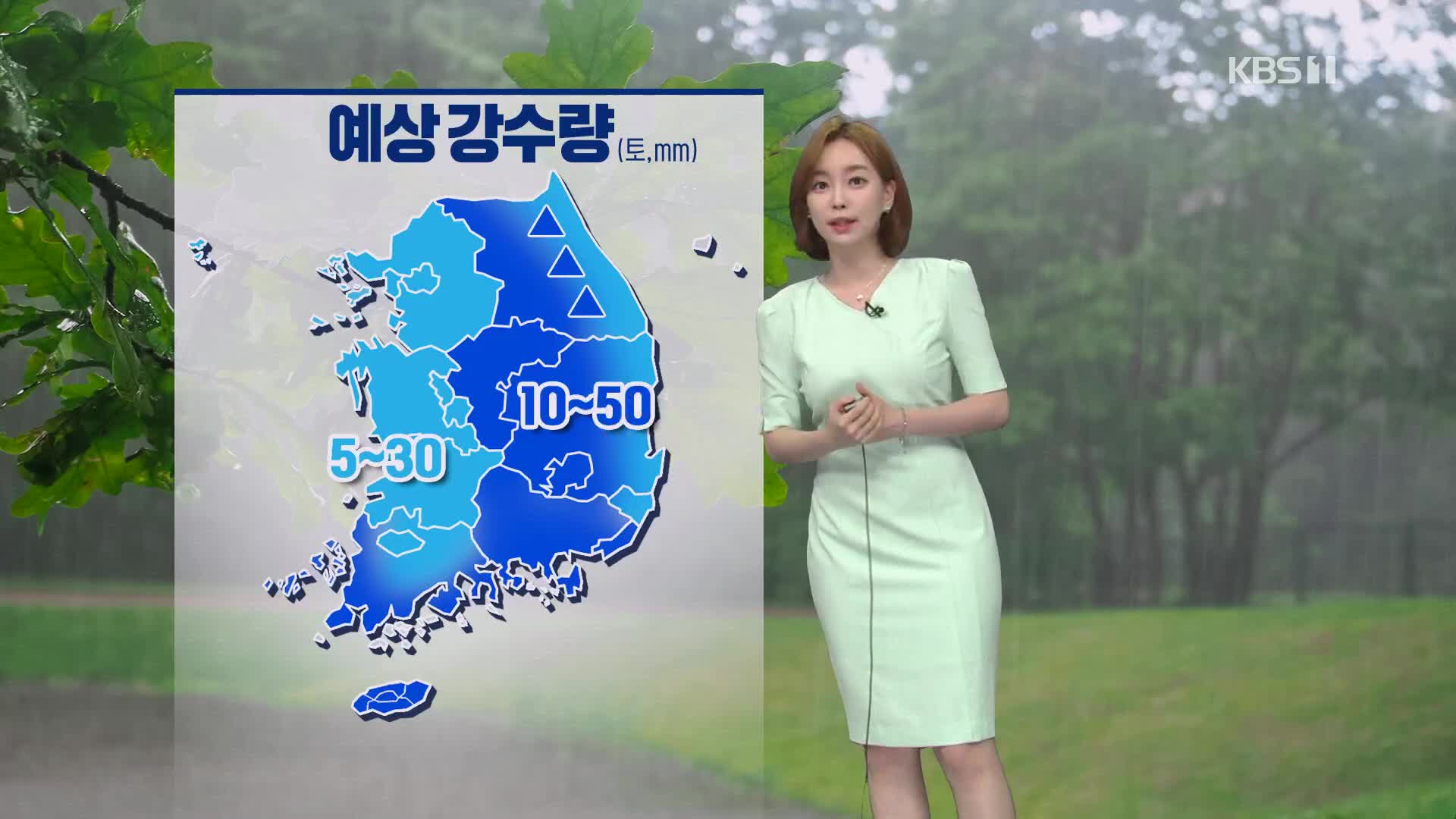 [뉴스라인 날씨] 주말 전국 곳곳에 비…무더위는 계속