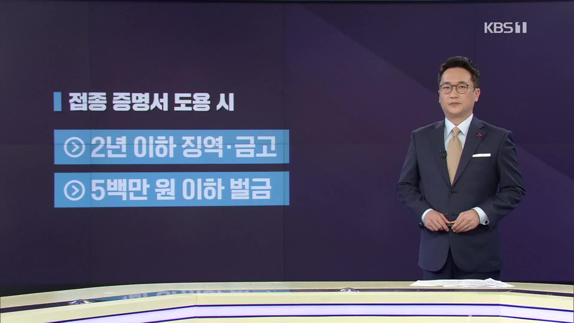 방역패스 유효기간 6개월…도용 시 2년 이하 징역형