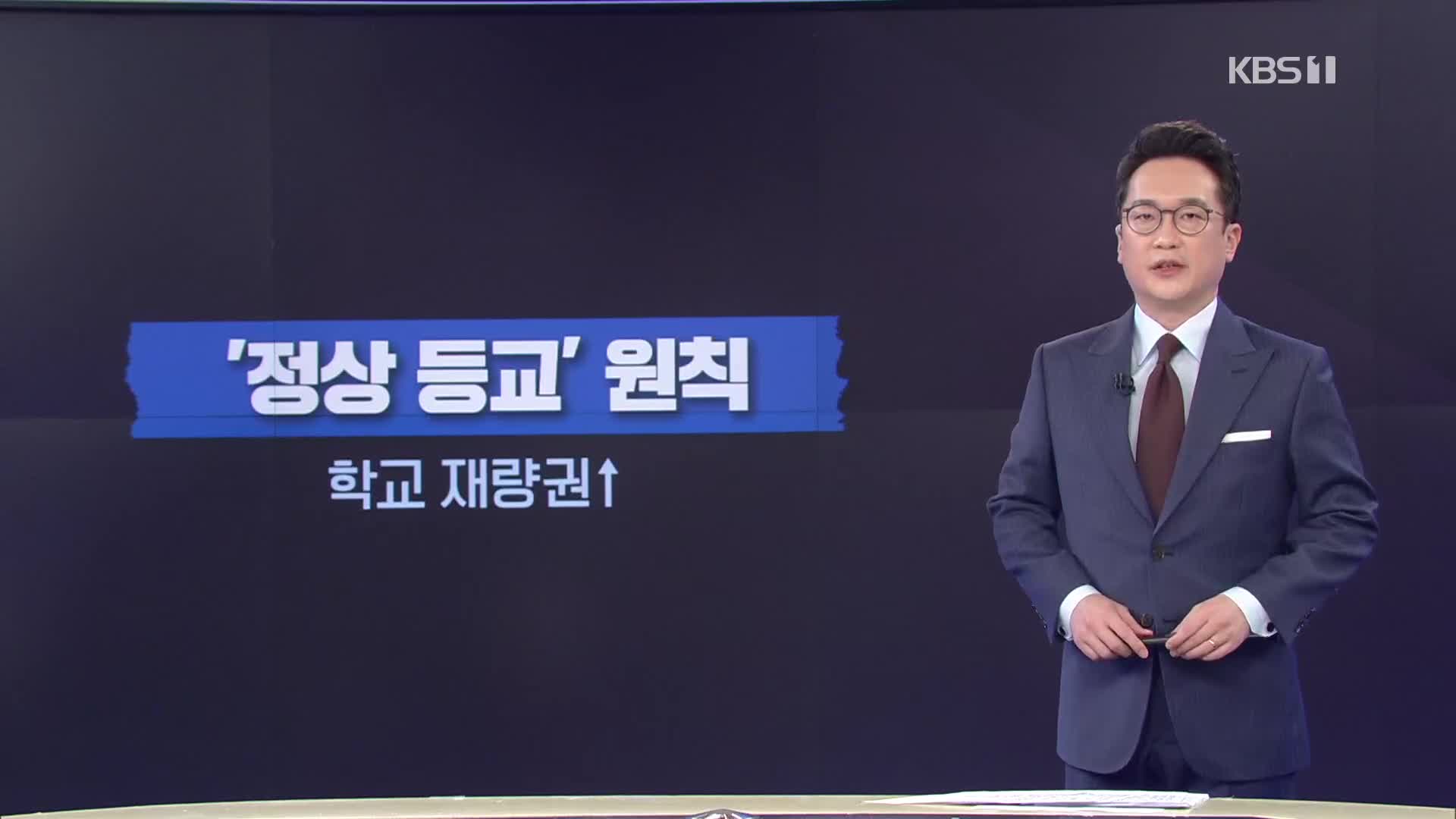 정상등교 원칙…‘3%·15%’ 학교 재량권 확대