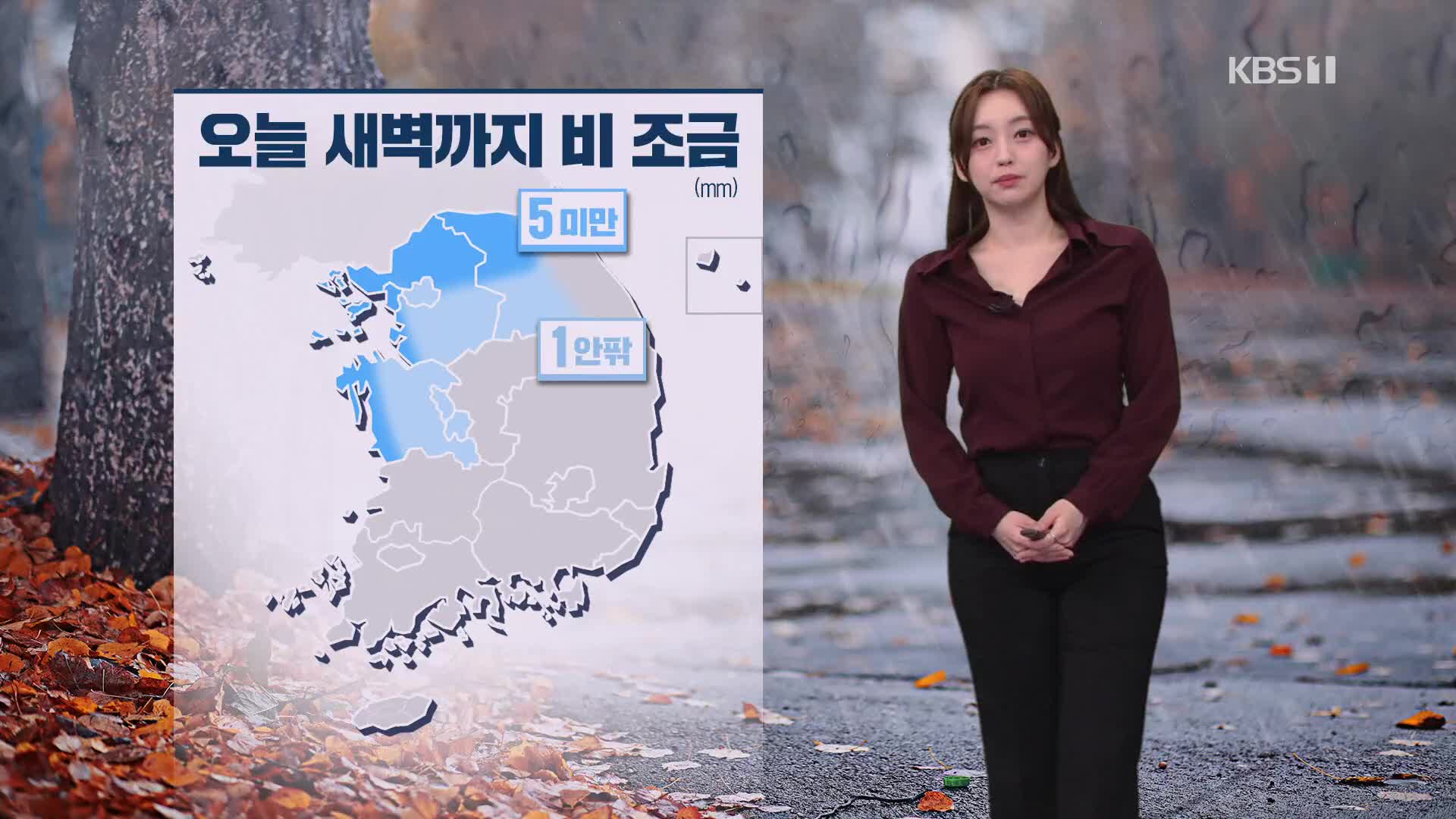 [라인 날씨] 오늘 새벽까지 중부에 비 조금…산불 등 화재 유의