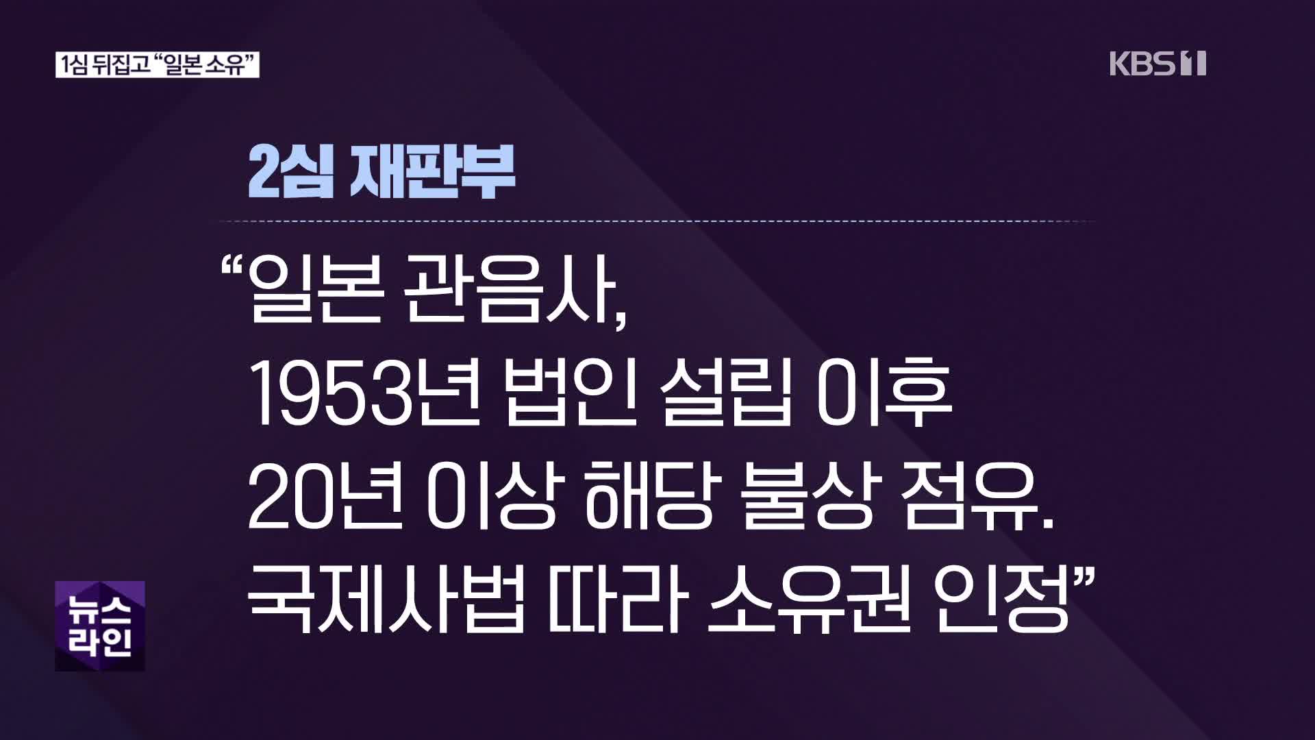 [심층인터뷰] 1심 뒤집고 “일본 소유”