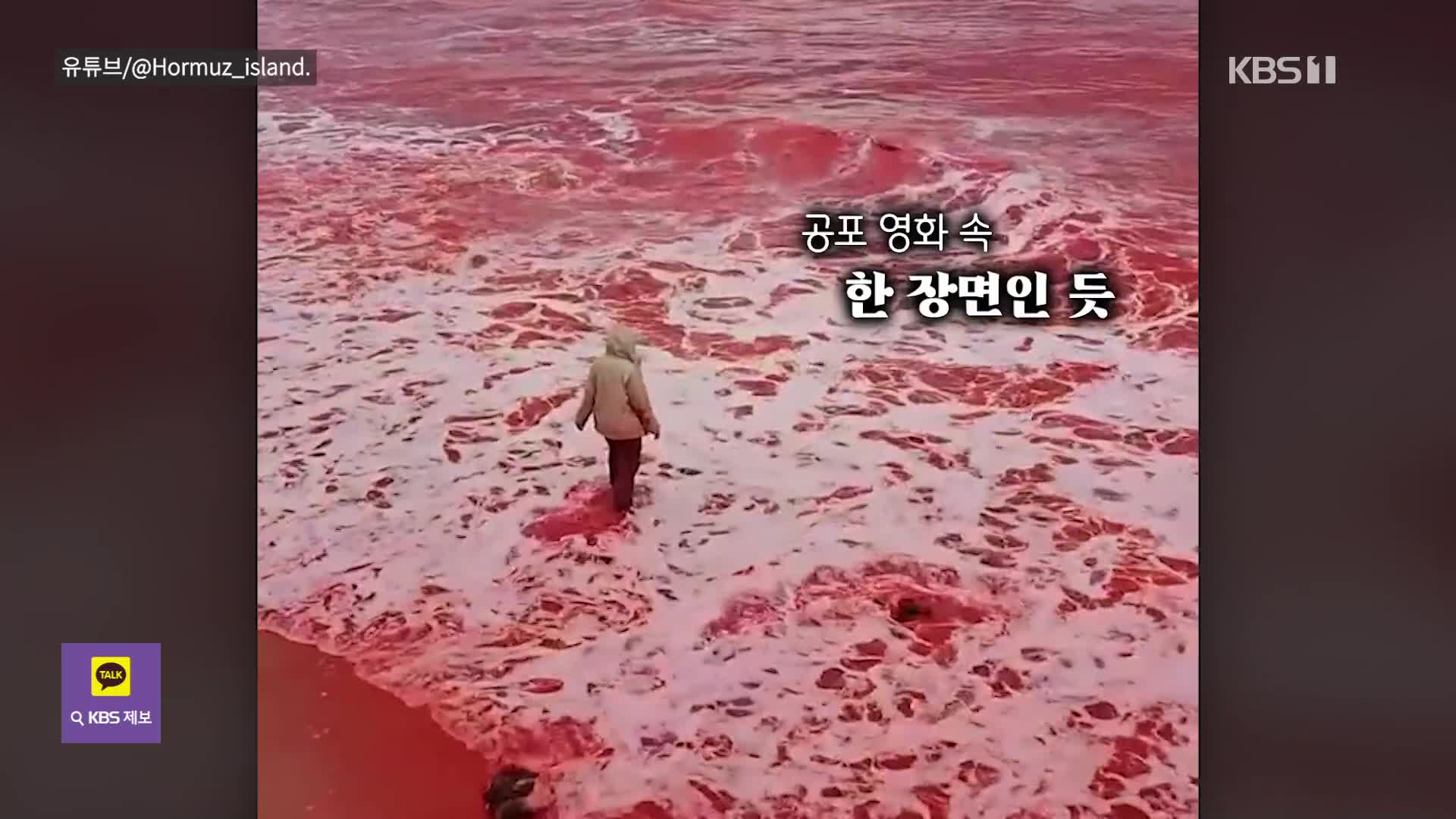 ​[오늘의 영상] 신의 분노인가? 폭우에 대지가 시뻘겋게 물든 기묘한 섬의 비밀