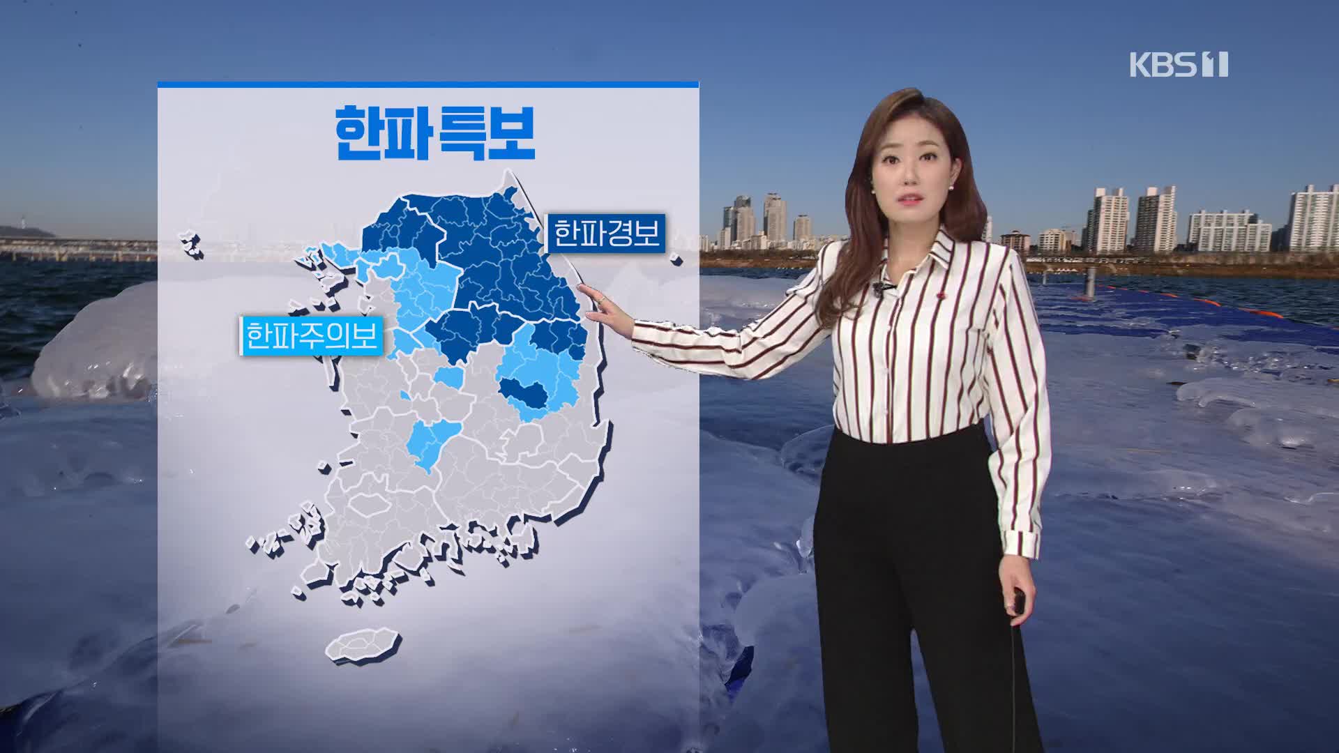 [날씨] 내일도 한파 계속, 서해안 눈 이어져