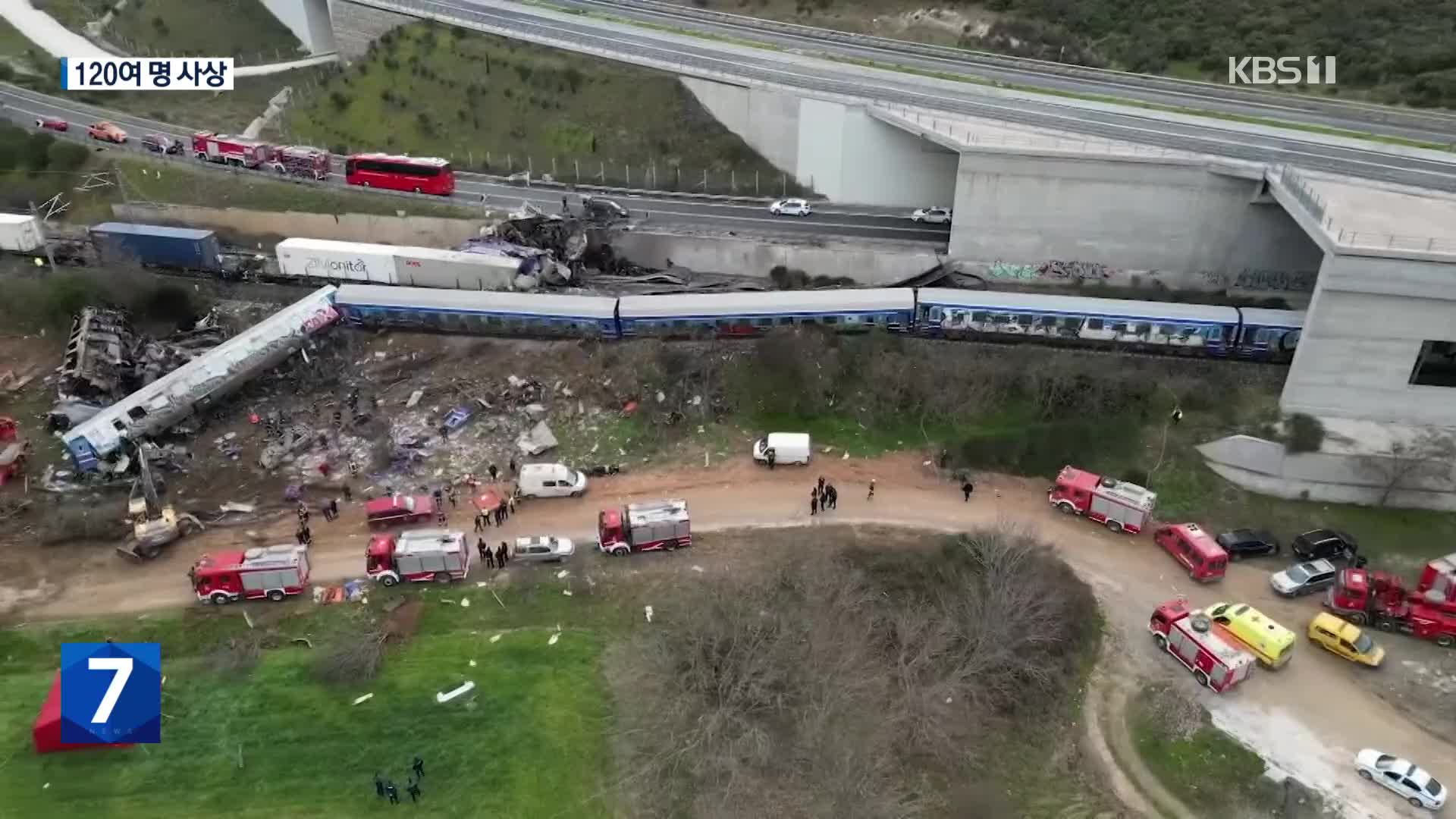 그리스에서 열차 2대 충돌…120여 명 사상