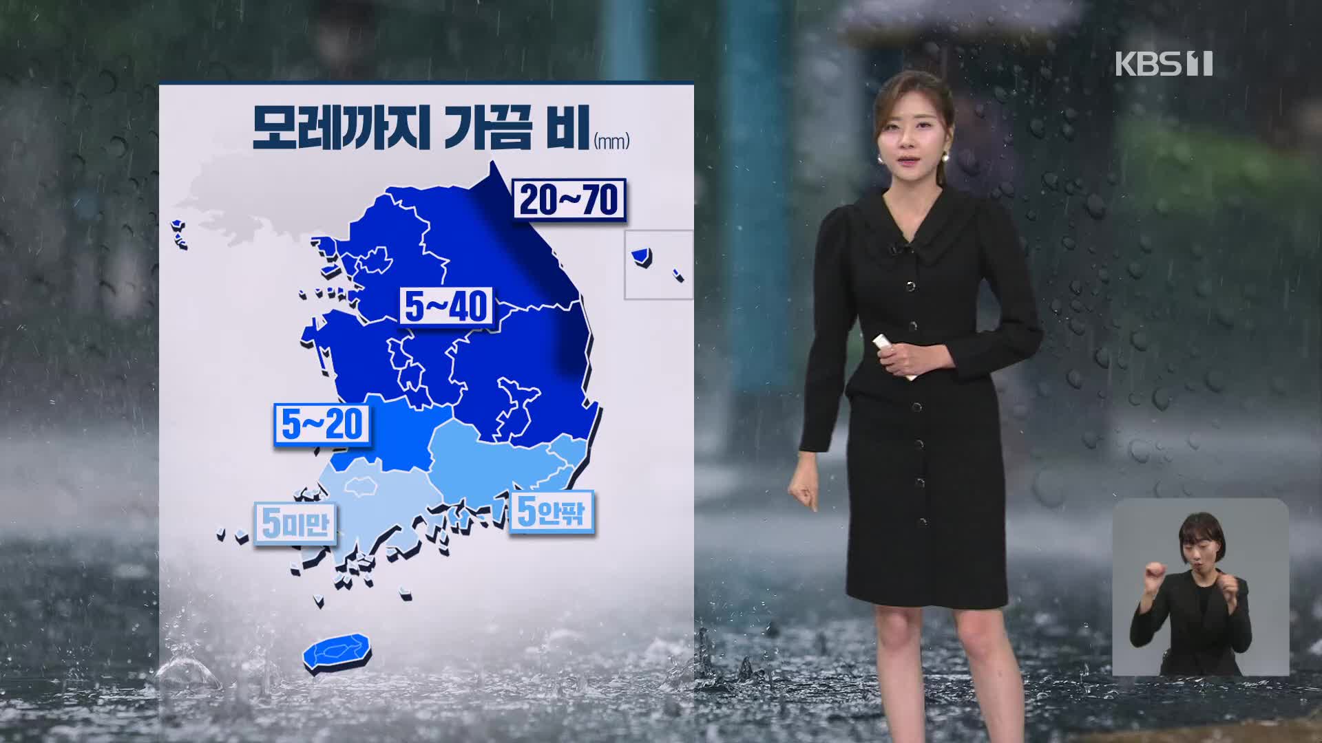 [퇴근길 날씨] 내일 전국 비 확대…내일 낮 ‘서울 22도’ 서늘