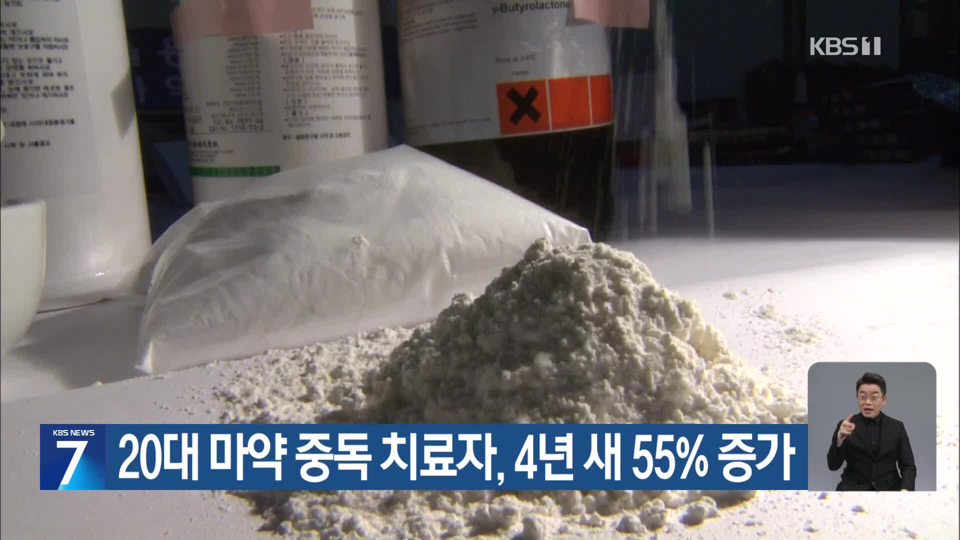 20대 마약 중독 치료자, 4년 새 55% 증가