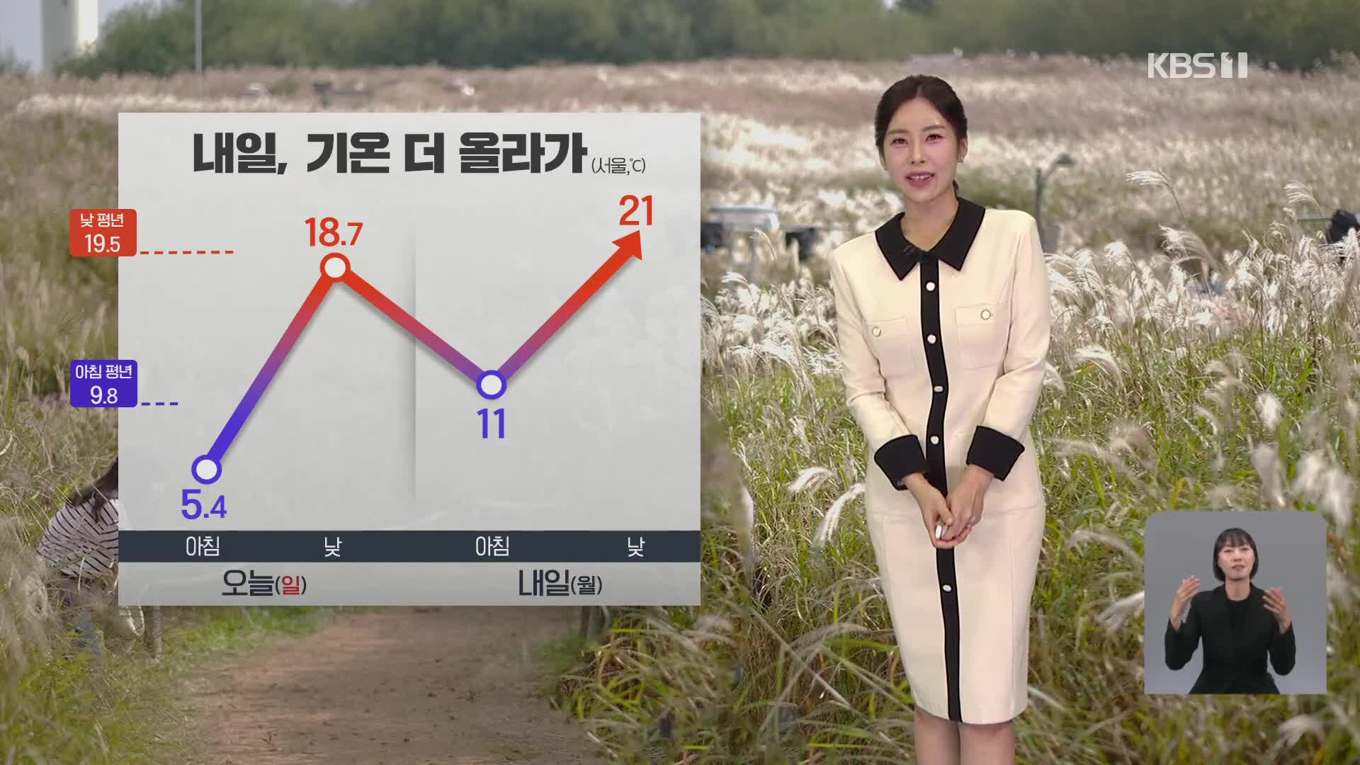 [7시 날씨] 내일 출근길, 짙은 안개 주의…기온 다시 올라가