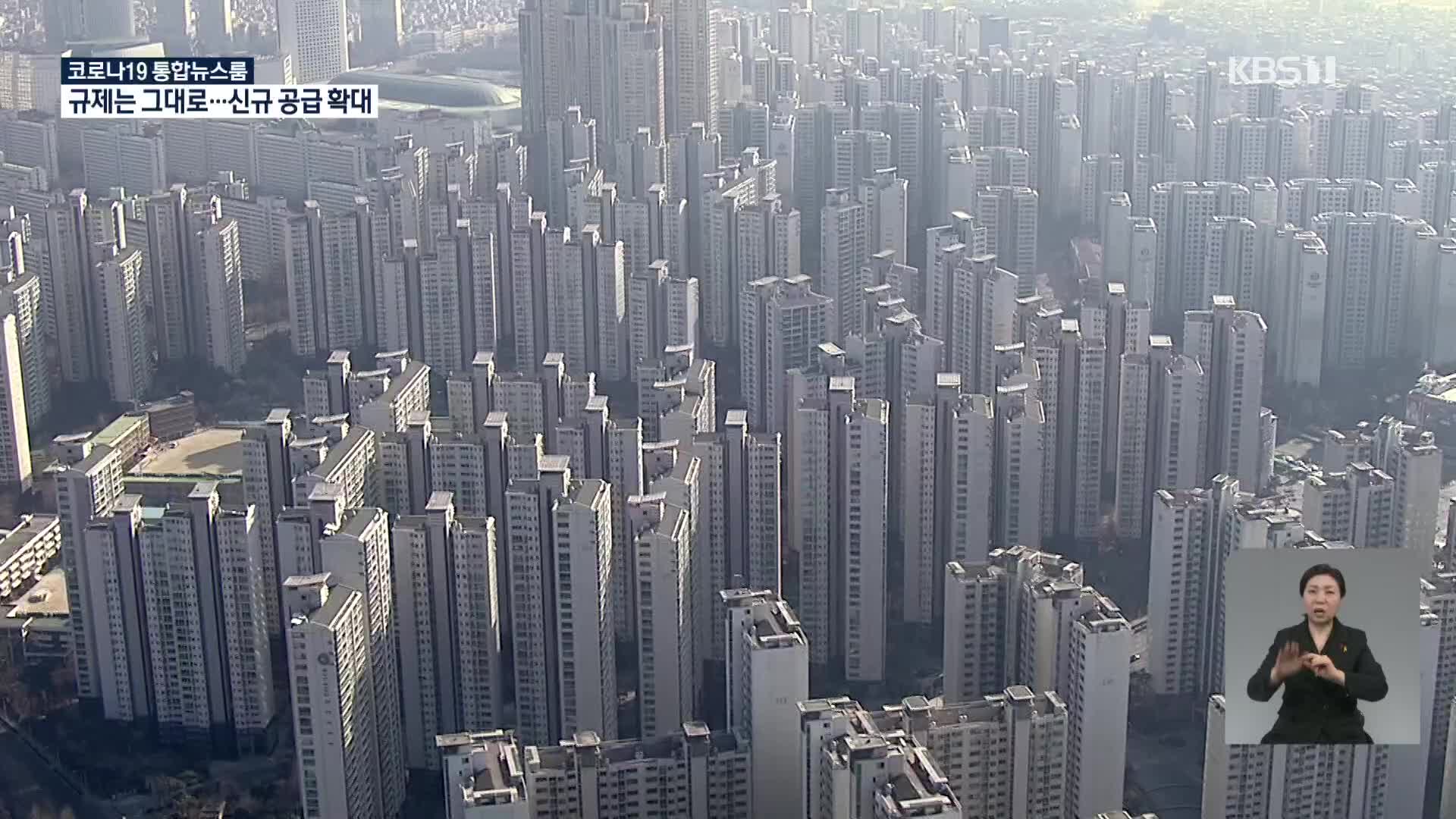 부동산 규제는 그대로…신규 공급 확대