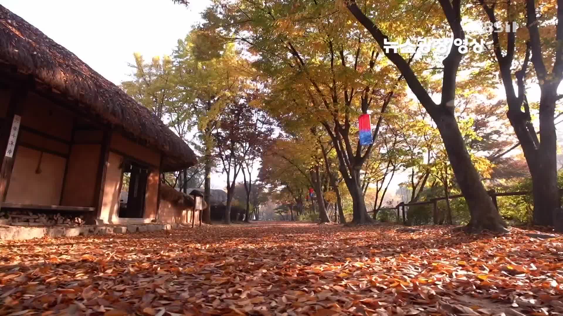 [뉴스광장 영상] 민속촌의 아침