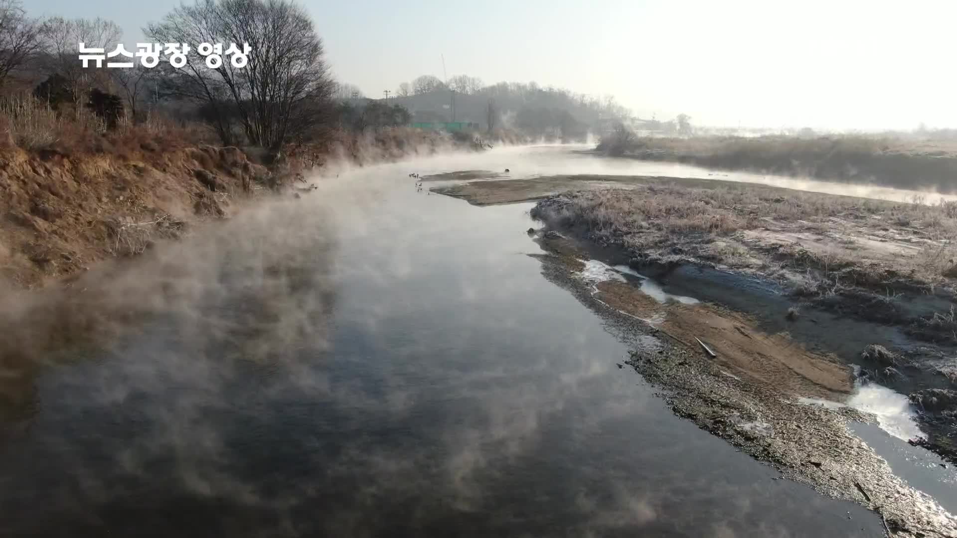 [뉴스광장 영상] 곡교천 물안개