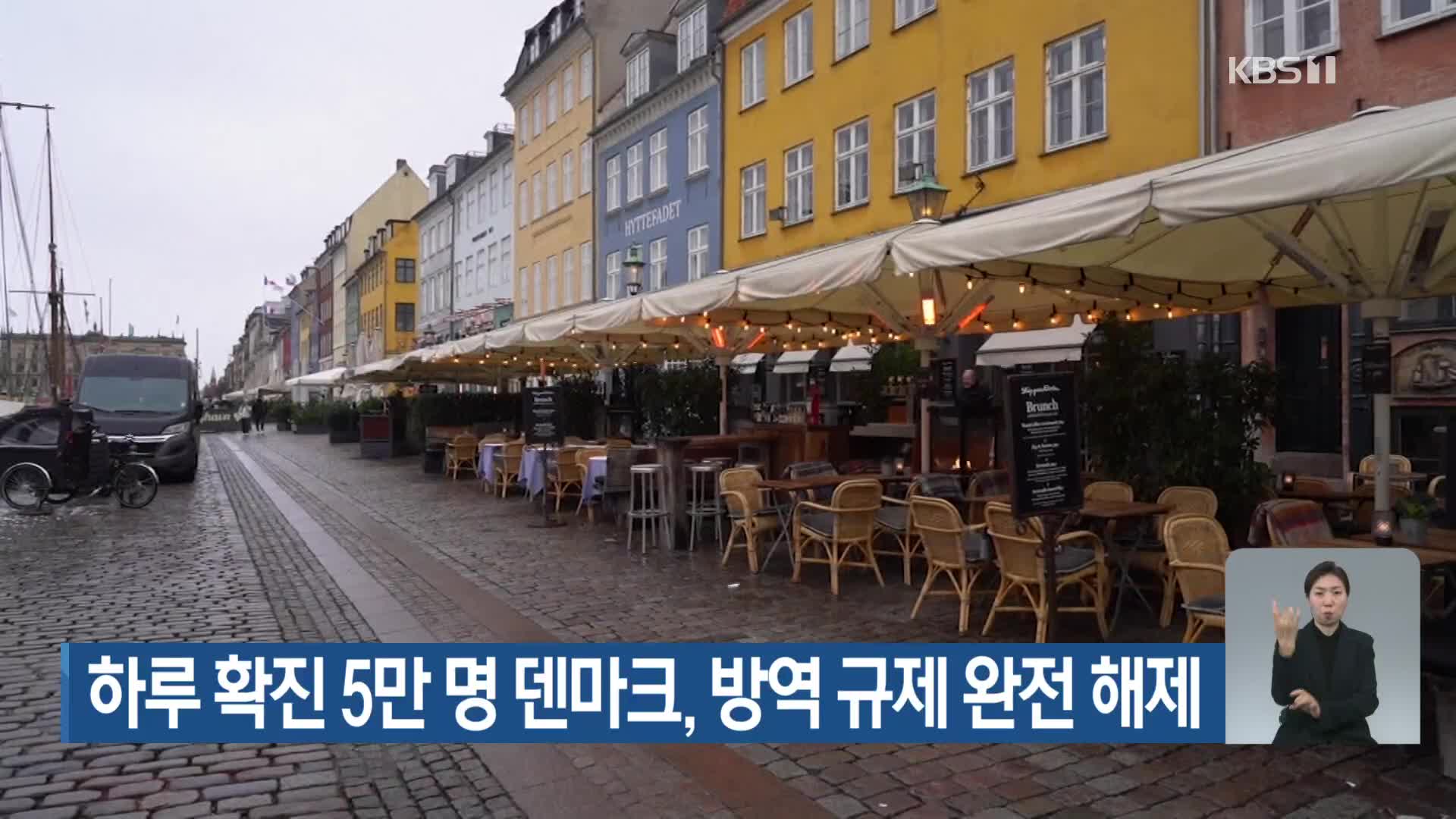 하루 확진 5만 명 덴마크, 방역 규제 완전 해제