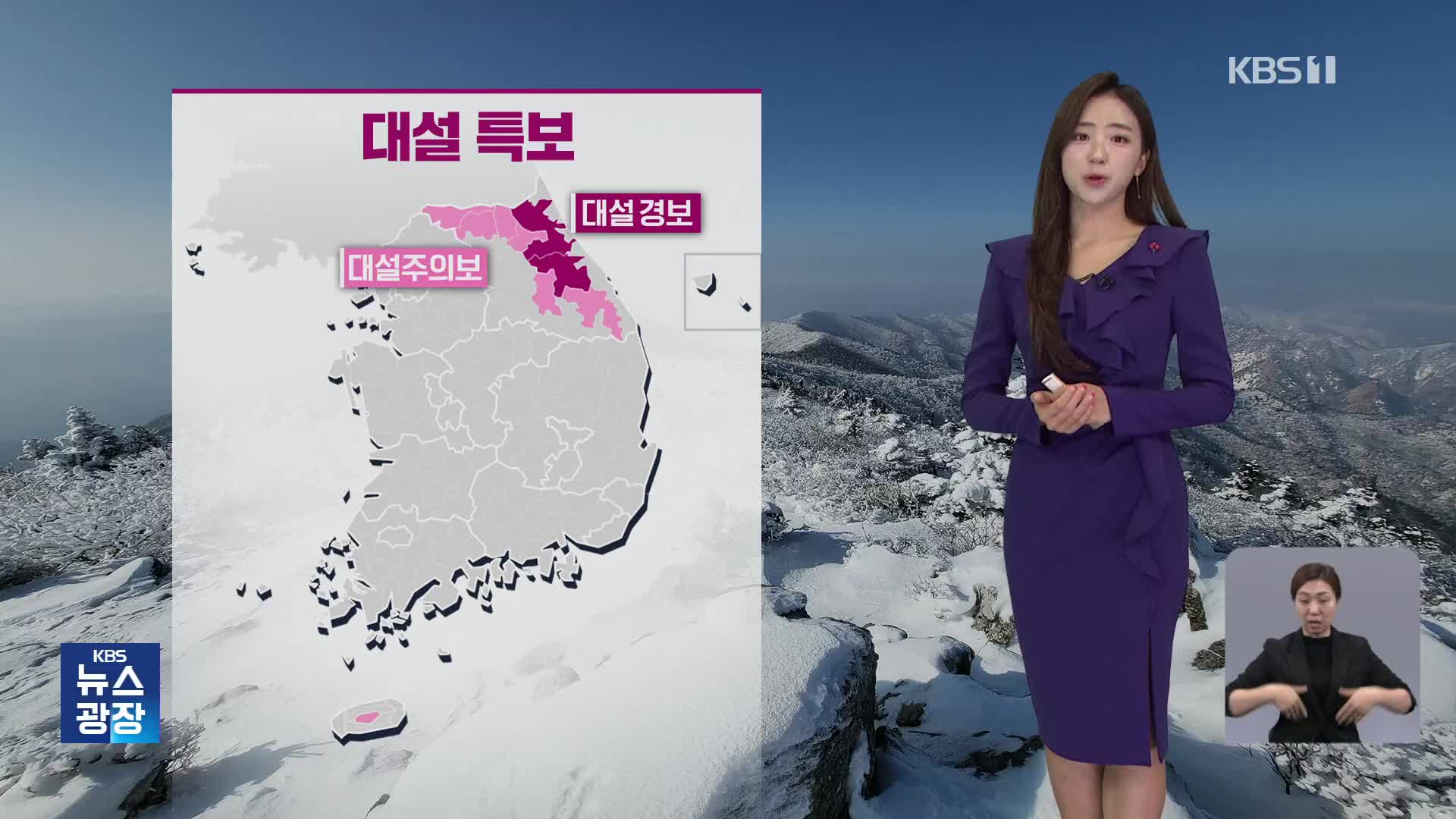 [주말 날씨] 한파에 폭설, 강풍까지…서쪽 20cm 이상 많은 눈