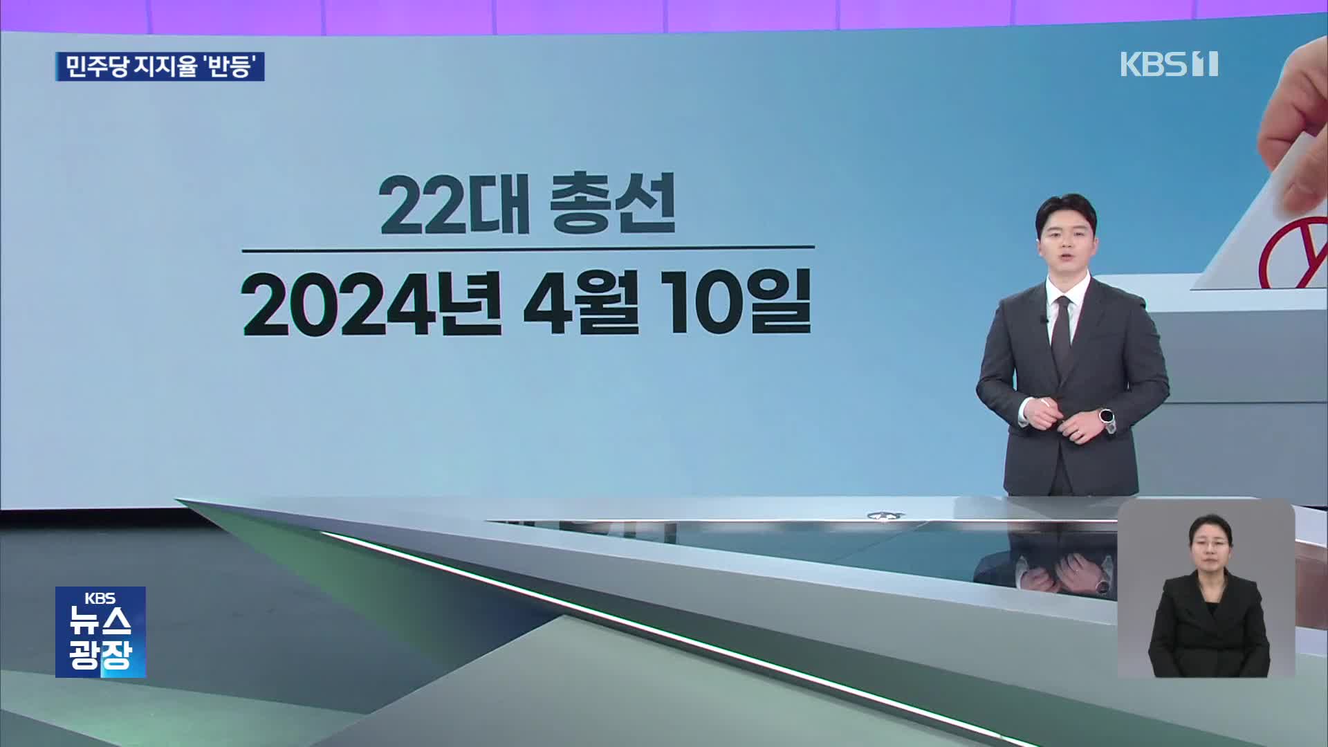 [총선D-20여론조사]③ 정당 지지율·비례정당 지지율 KBS 조사 추이는?