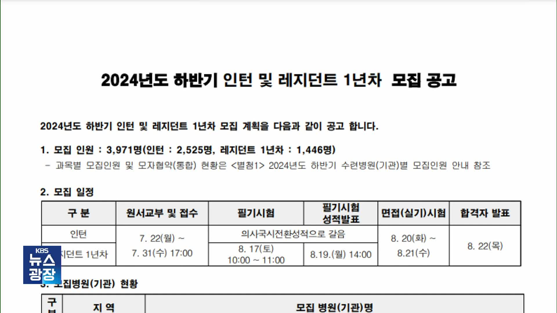 빅5 병원 전공의 지원자 ‘한 자릿수’…“상급종합병원 구조 전환 속도”