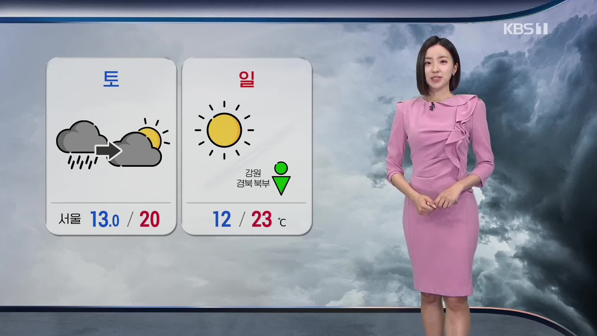 [광장 날씨] 비 내리며 선선…오후에 점차 비 그쳐