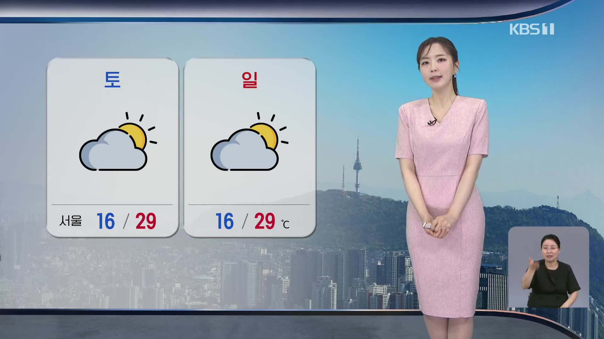 [출근길 날씨] 오늘도 맑고 한낮엔 더워…전남·경남 소나기