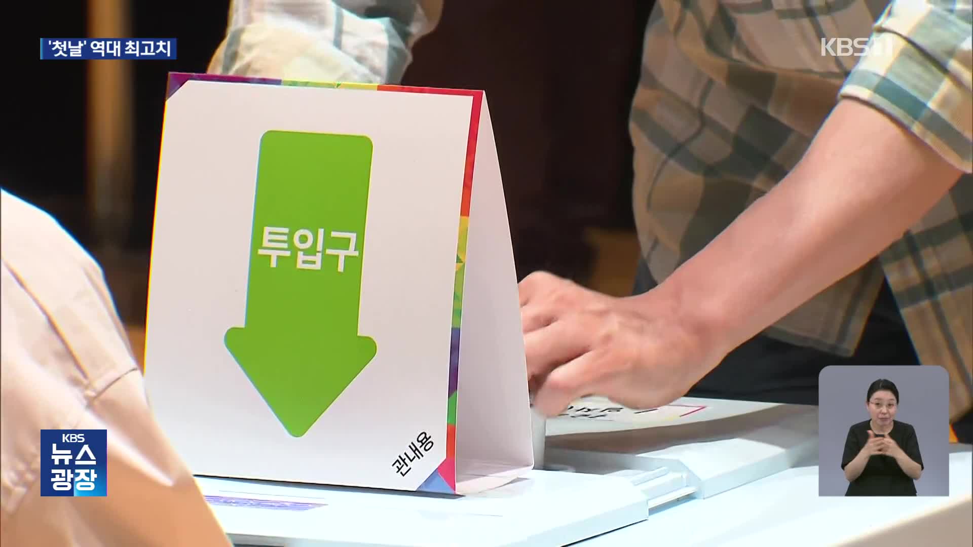 첫날 사전투표율 19.58% 역대 최고…대선후보 모두 사전투표