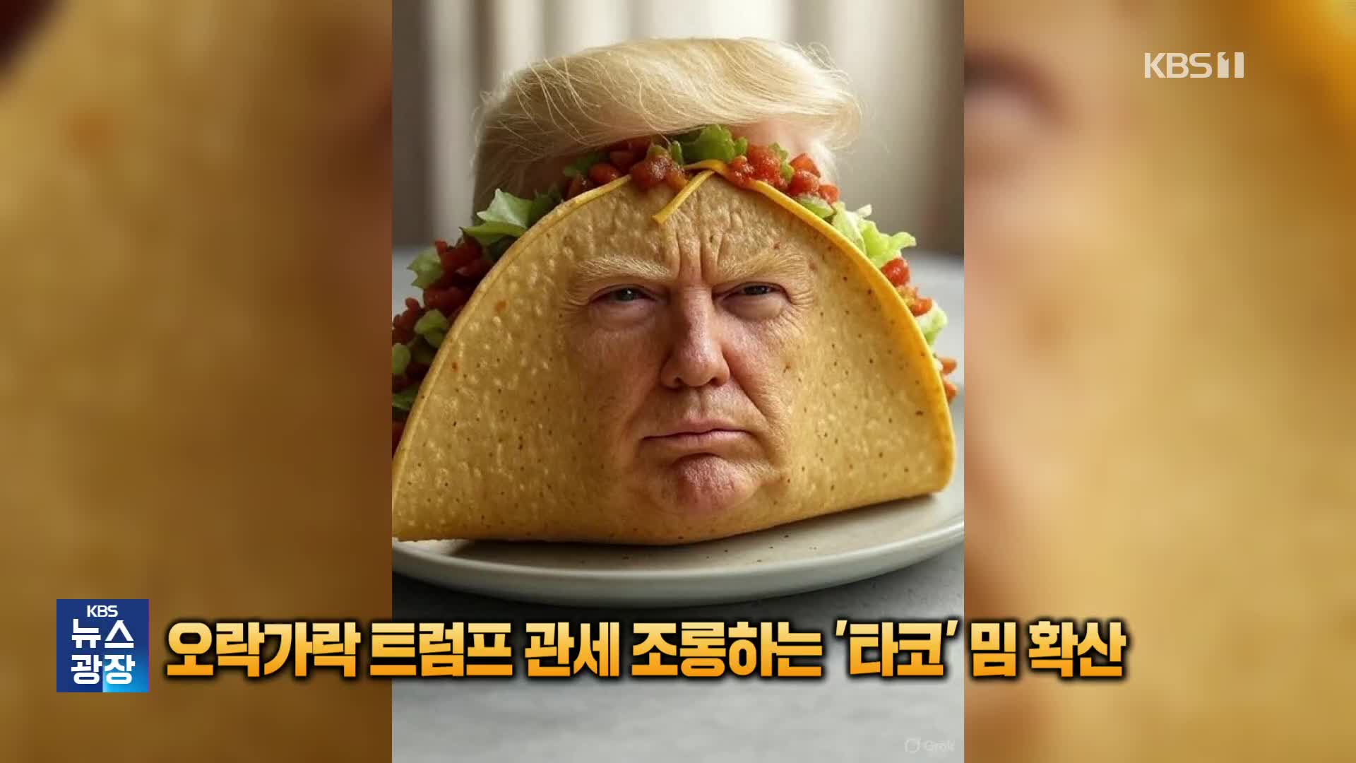 오락가락 트럼프 관세 조롱하는 ‘TACO’ 밈 확산